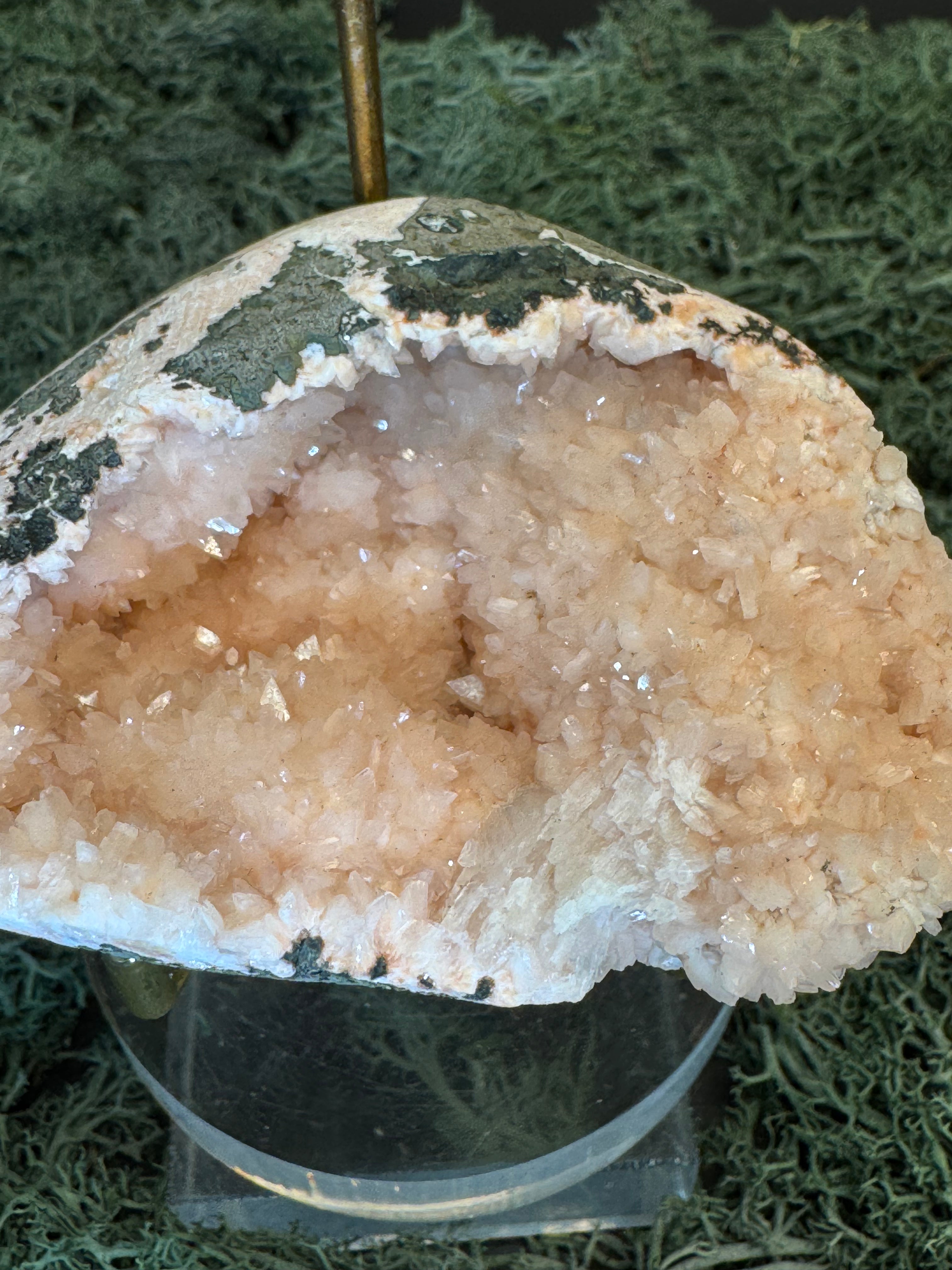 Heulandit / Euzeolit Geode aus Maharashtra, Nashik pune, Indien (172g) - crystal paradise
