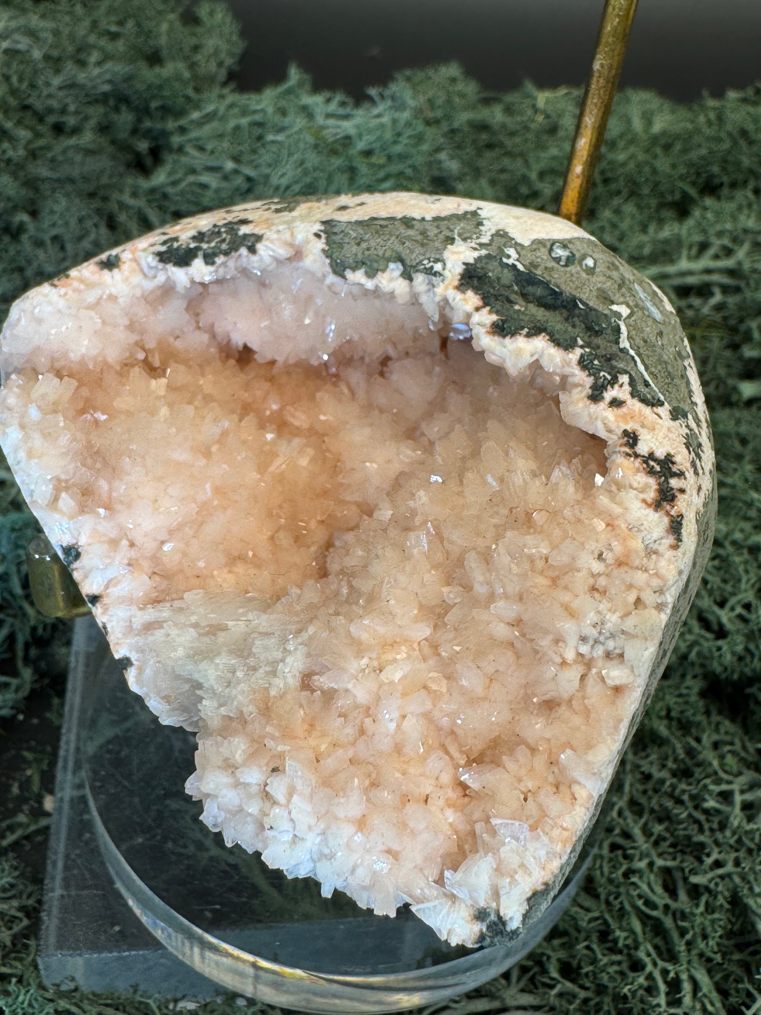 Heulandit / Euzeolit Geode aus Maharashtra, Nashik pune, Indien (172g) - crystal paradise
