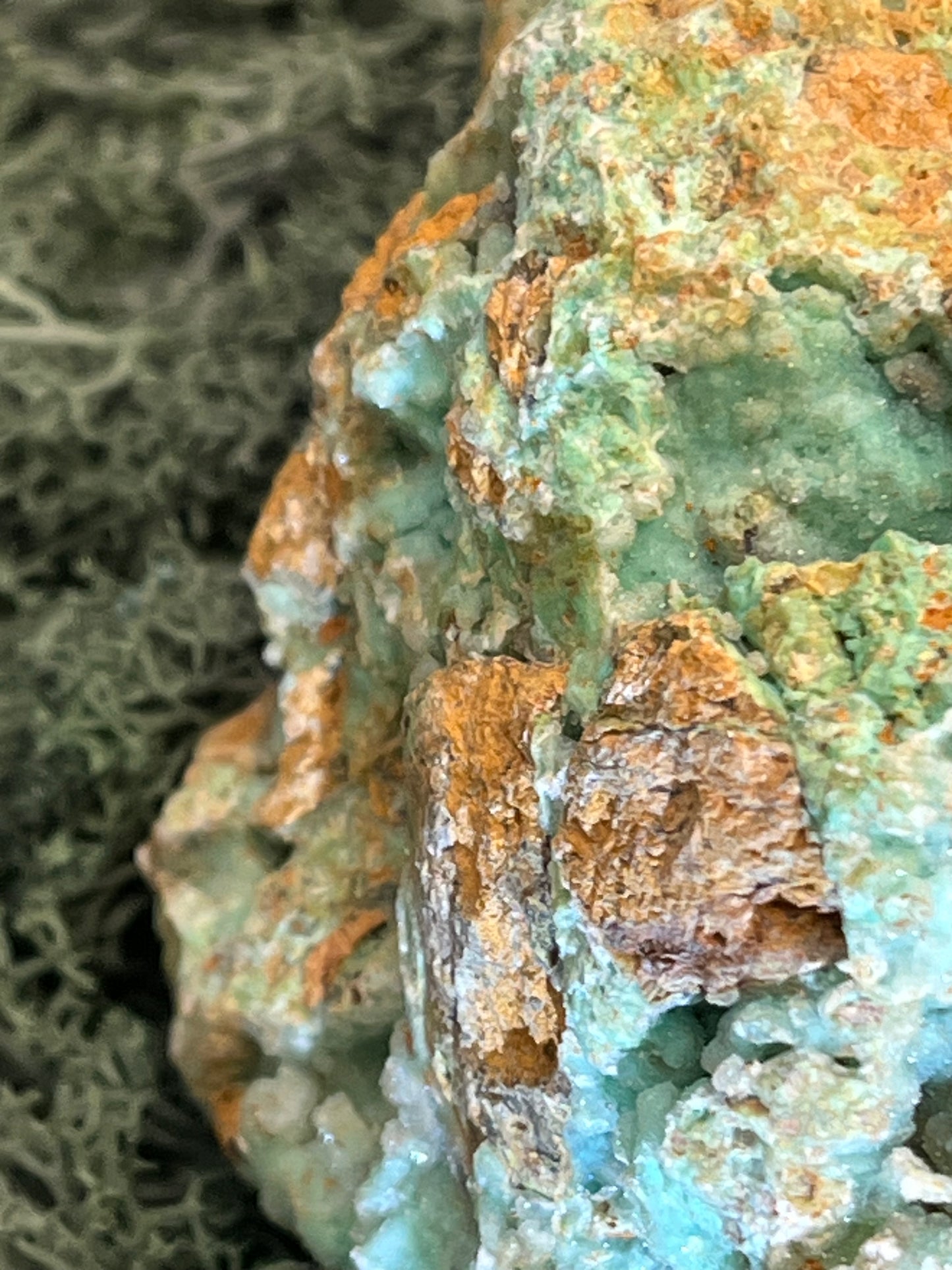 Smithsonit aus Indonesien (842g) - XXL Stufe - glitzernde grüne Kristalle - crystal paradise