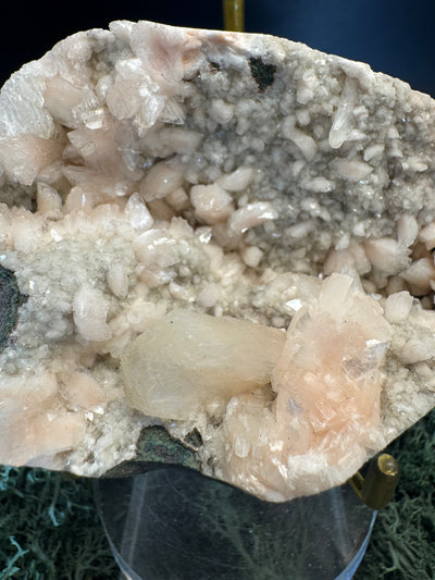 Heulandit / Euzeolit Geode mit Stilbit aus Maharashtra, Nashik pune, Indien (273g) - crystal paradise