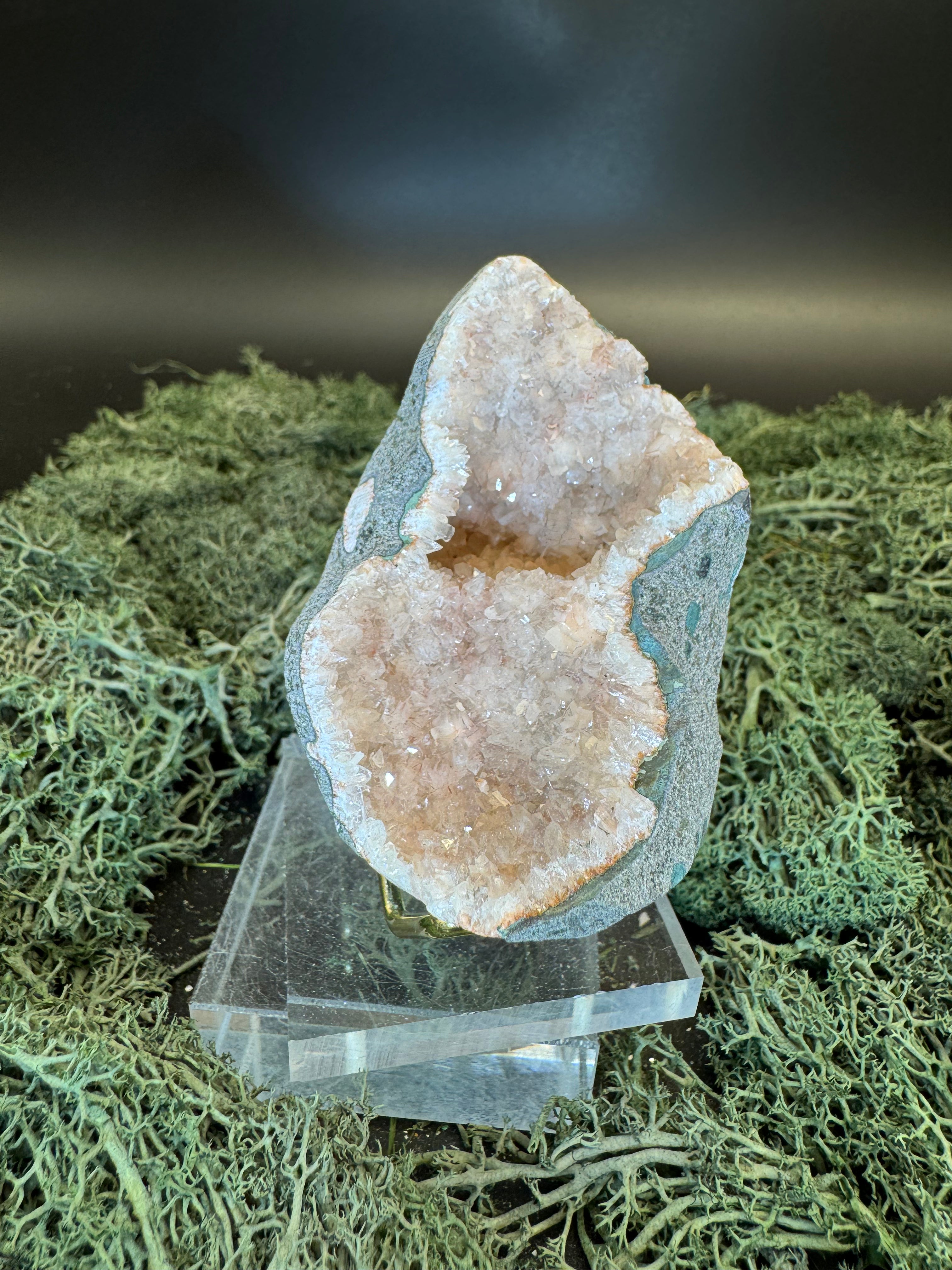Heulandit / Euzeolit Geode aus Maharashtra, Nashik pune, Indien (120g) - crystal paradise