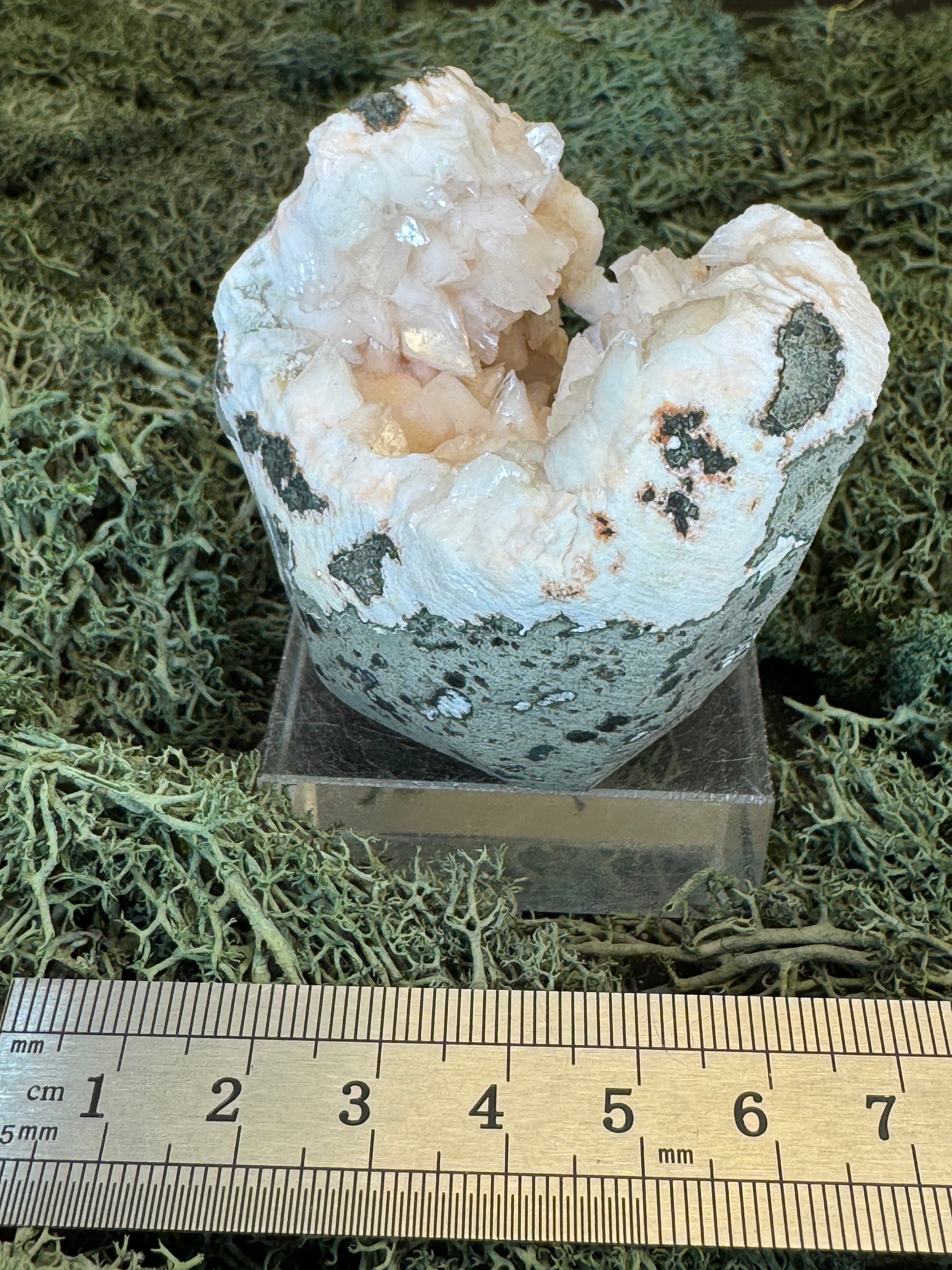 Heulandit / Euzeolit Geode aus Maharashtra, Nashik pune, Indien (197g) - crystal paradise
