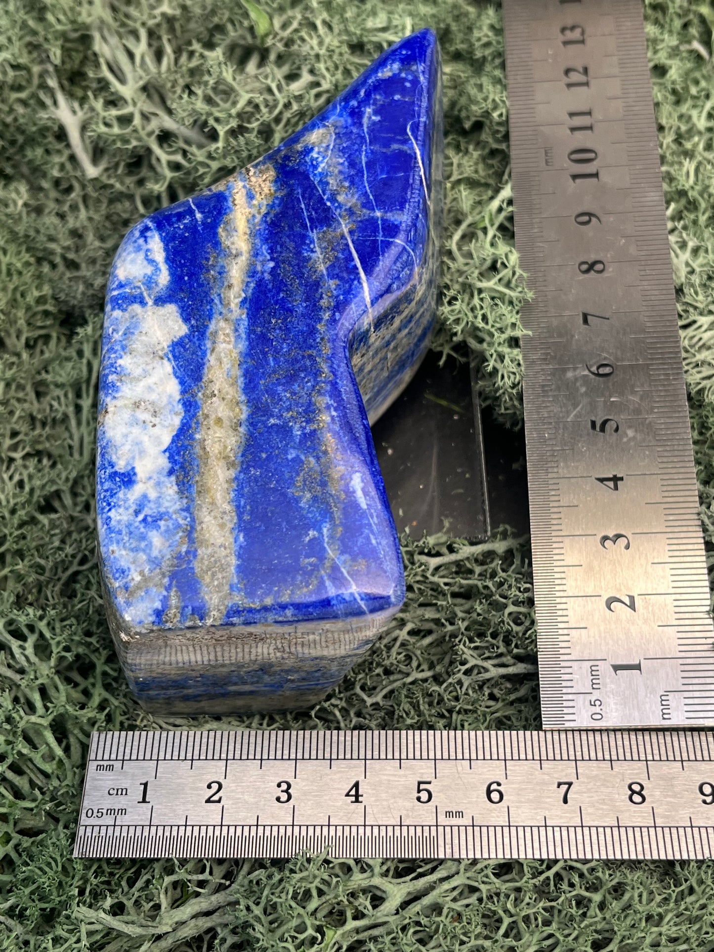 Lapis Lazuli Freeform poliert aus Afghansitan (444g) - intensives blau - crystal paradise