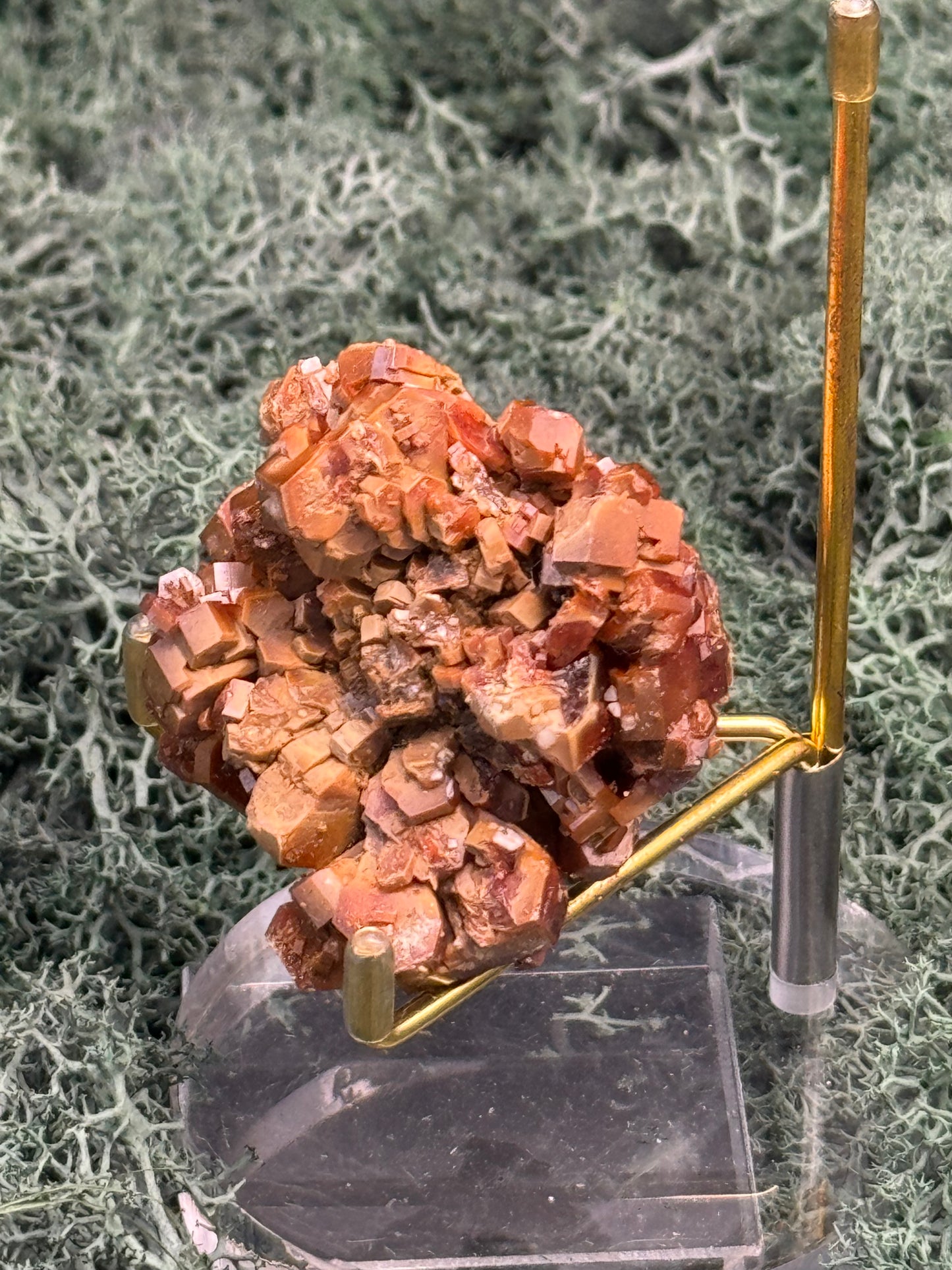 Vanadenit Stufe aus Marokko (200g) - super schöne große rote Kristalle - crystal paradise