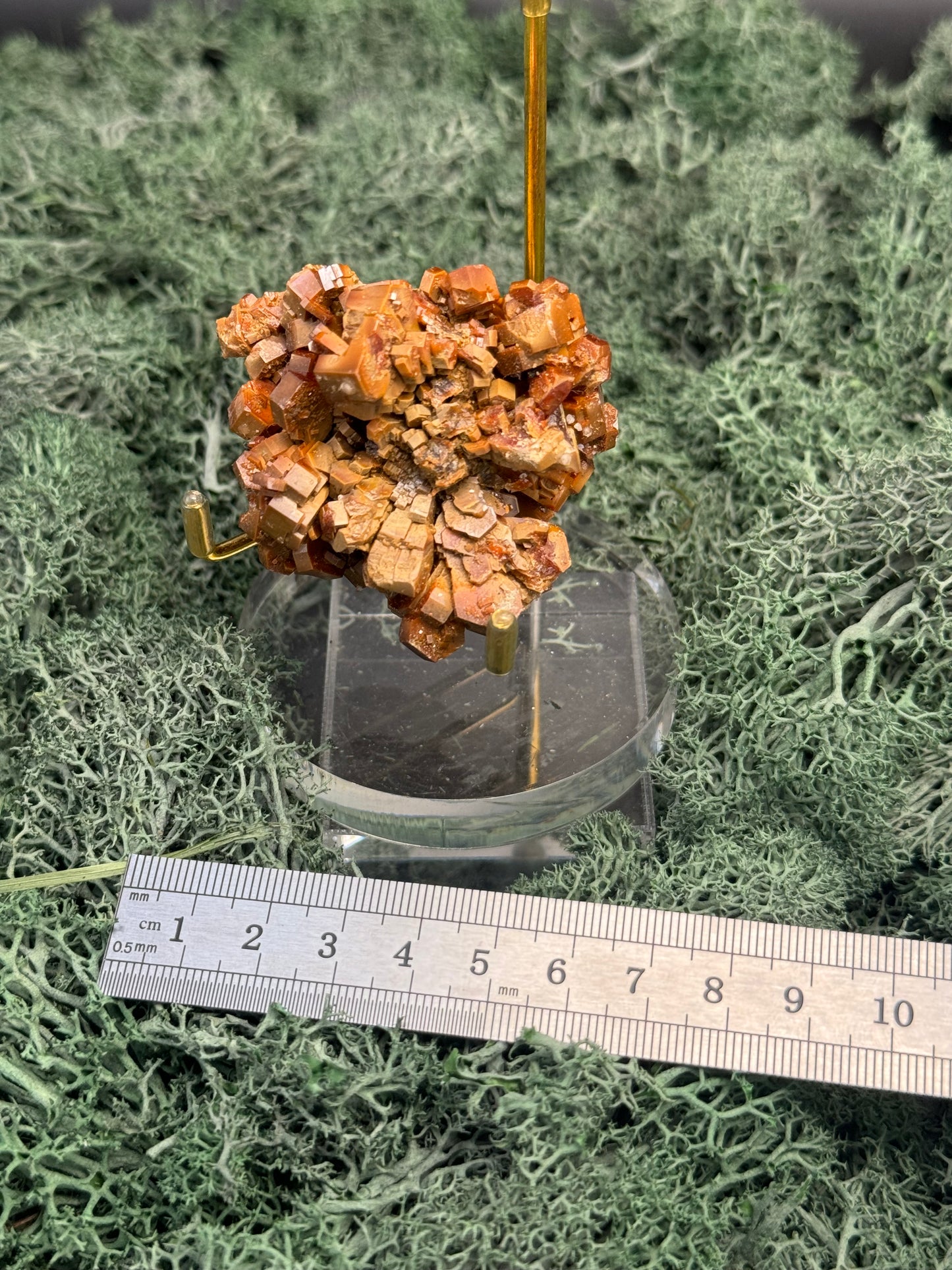 Vanadenit Stufe aus Marokko (200g) - super schöne große rote Kristalle - crystal paradise