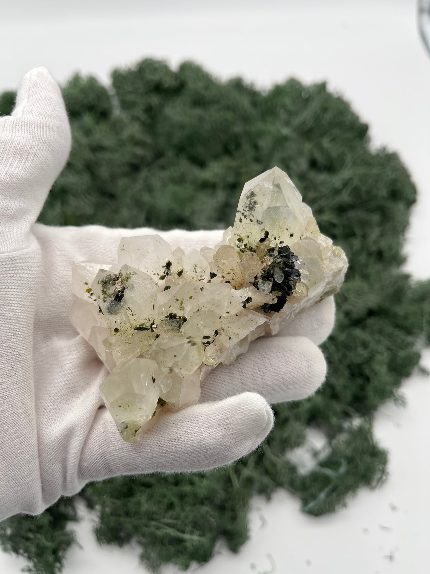Epidot und Bergkristall aus der Türkei (162g) - Handstufe - crystal paradise