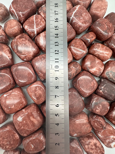 Trommelware Red Jasper 1-Stück ca. 2cm - crystal paradise