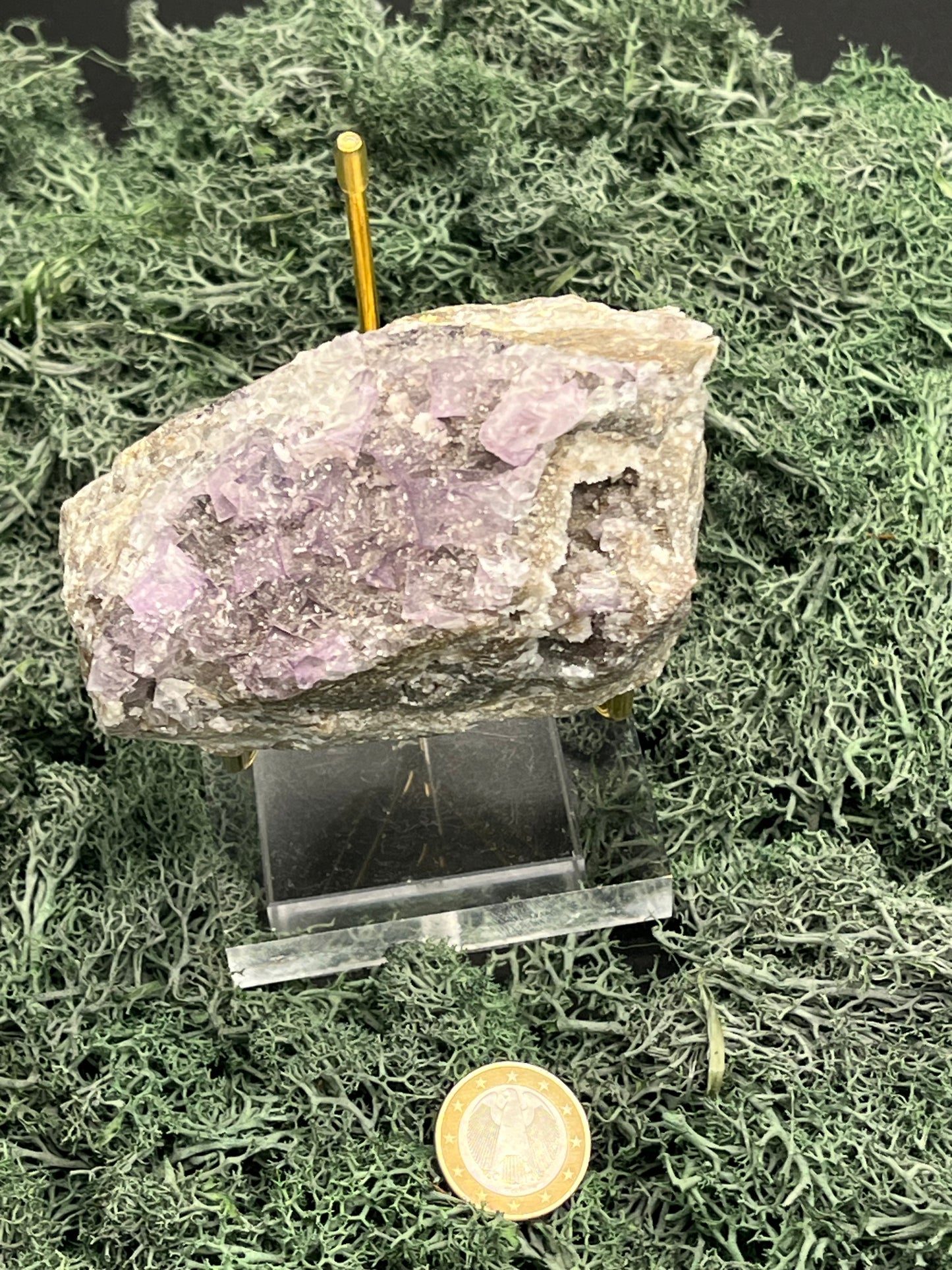 Violetter Fluorit aus Mexiko (537g) - Handstufe - crystal paradise