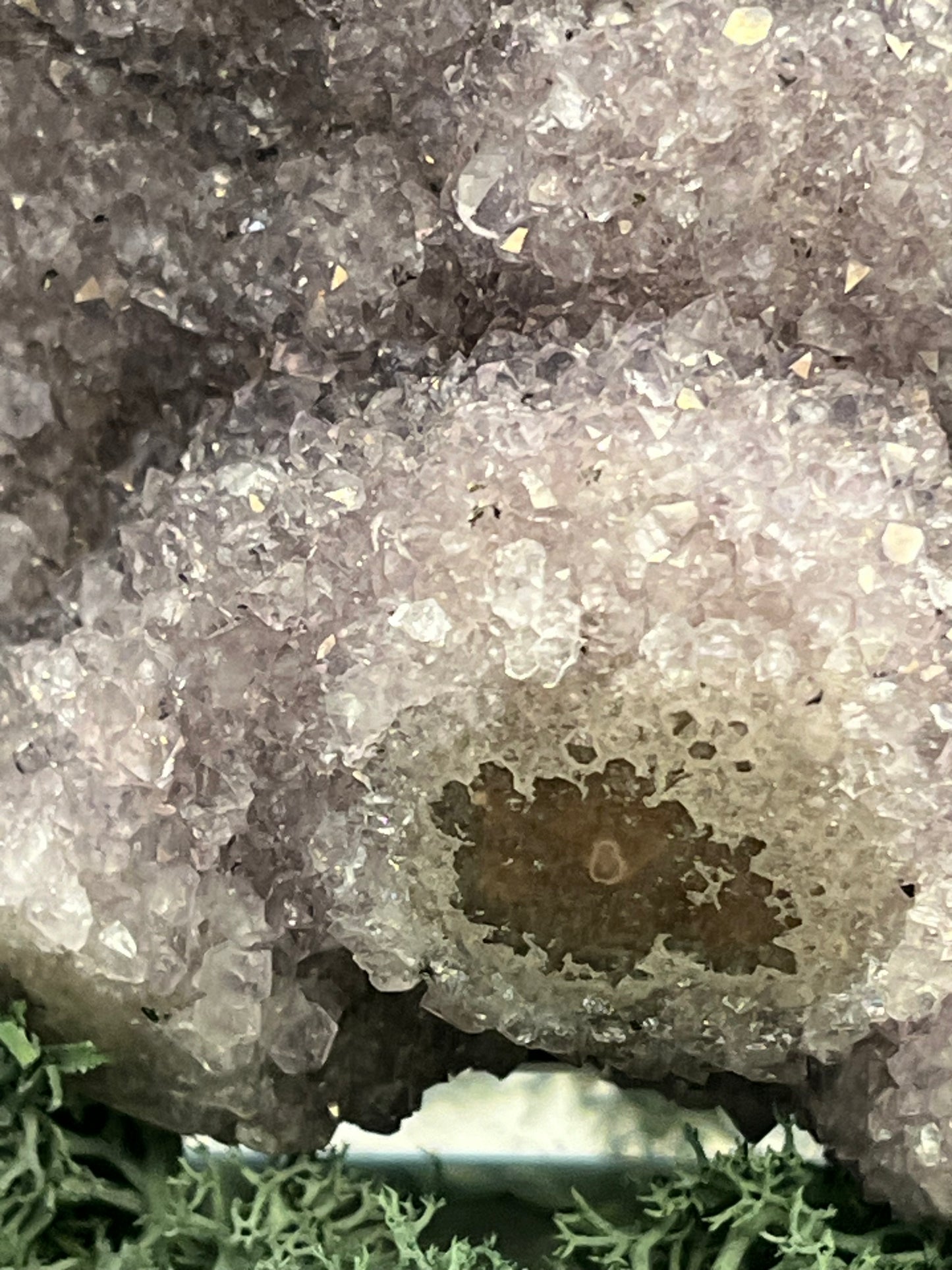 Achatisierter Amethyst Druse aus Uruguay (896g) - schöner Achatisierungen - crystal paradise