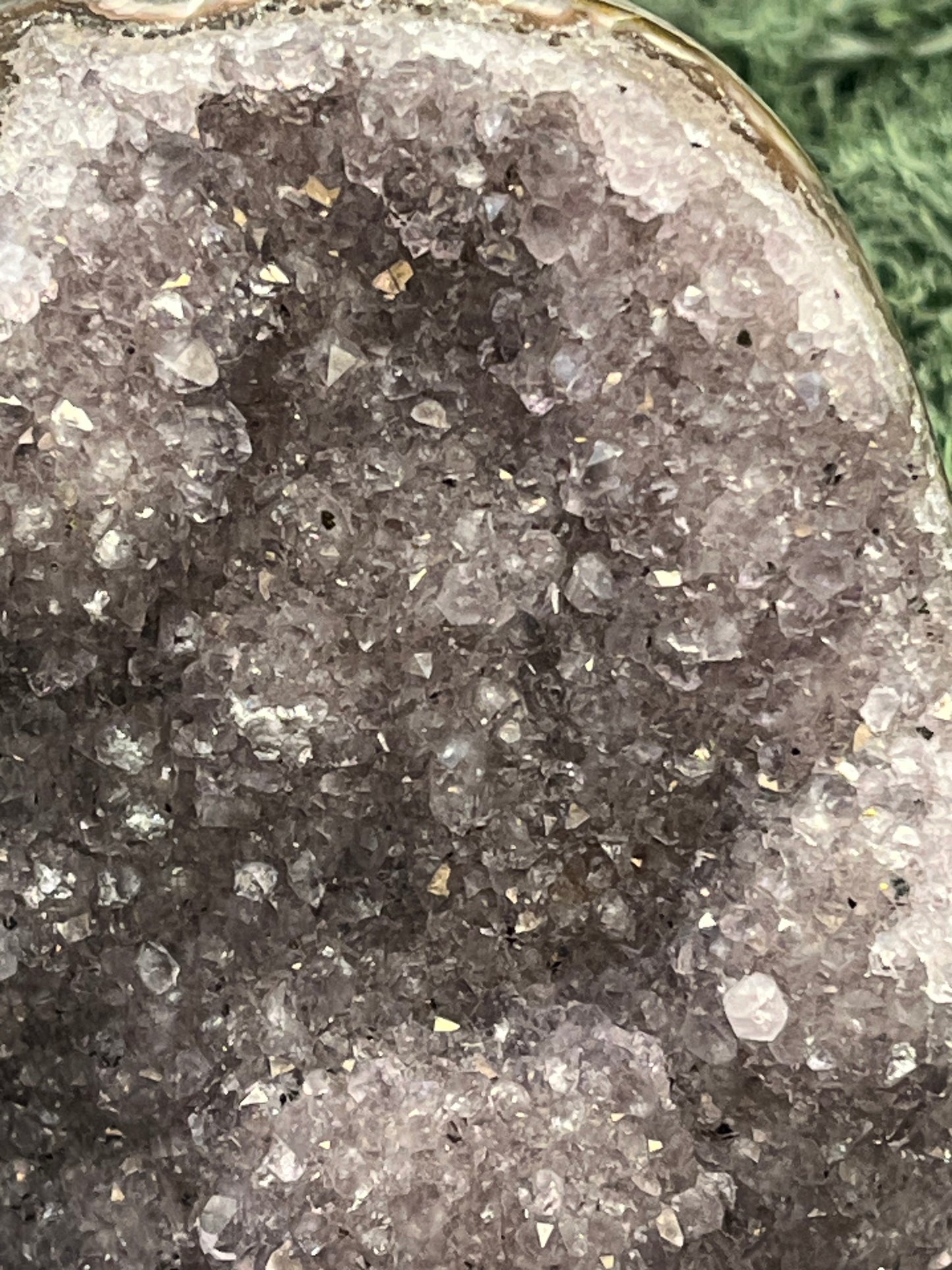 Achatisierter Amethyst Druse aus Uruguay (896g) - schöner Achatisierungen - crystal paradise