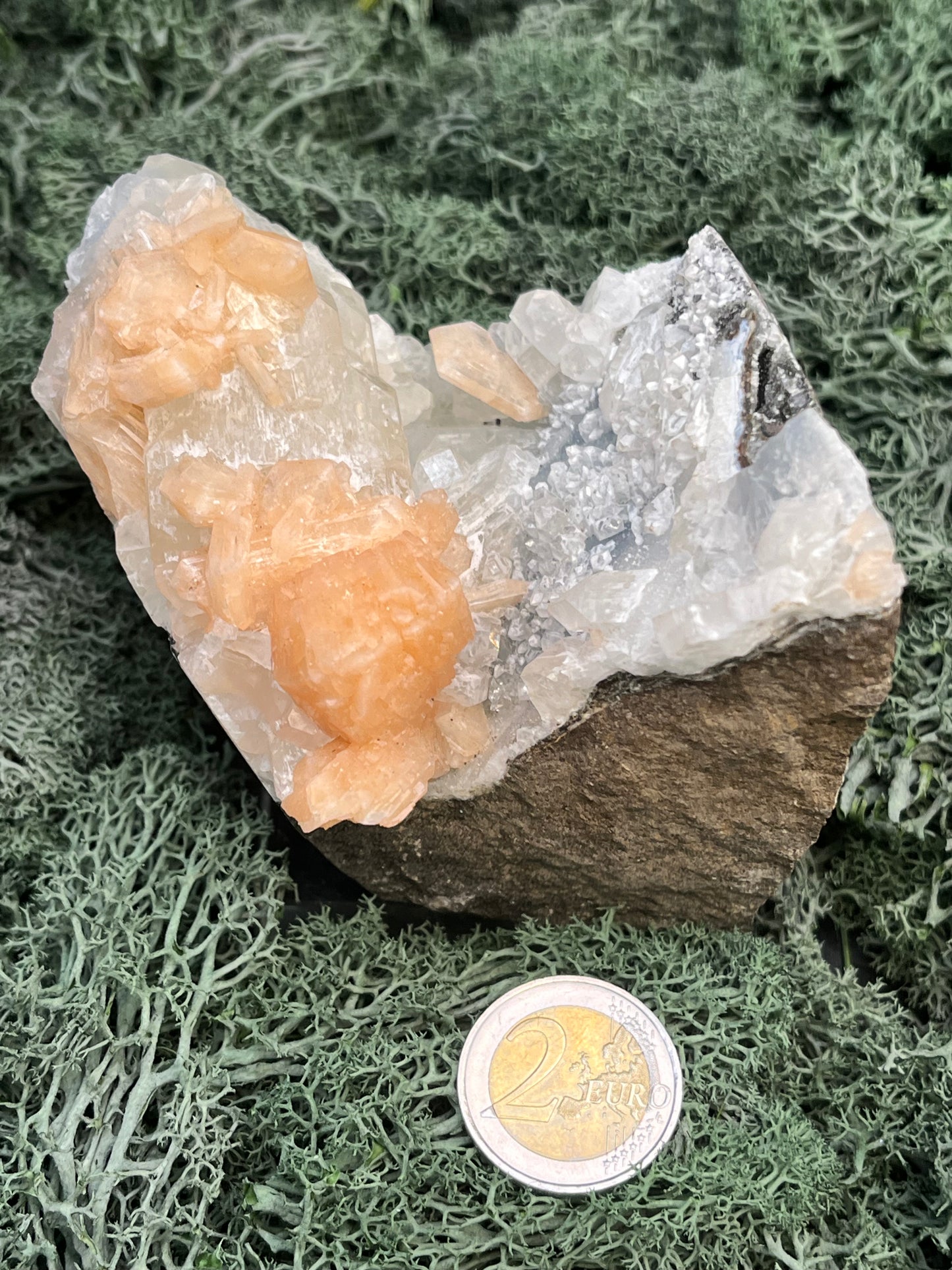 Apophyllit Stilbit Cluster aus Indien (639g) - crystal paradise