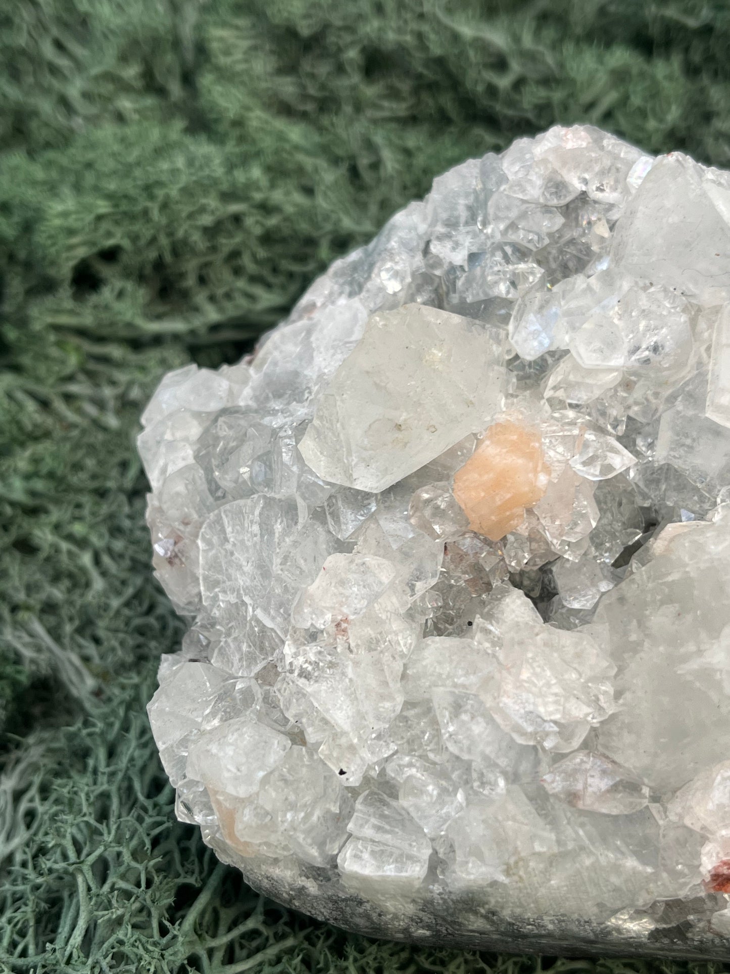Apophyllit Stilbit Cluster aus Indien (696g) - crystal paradise