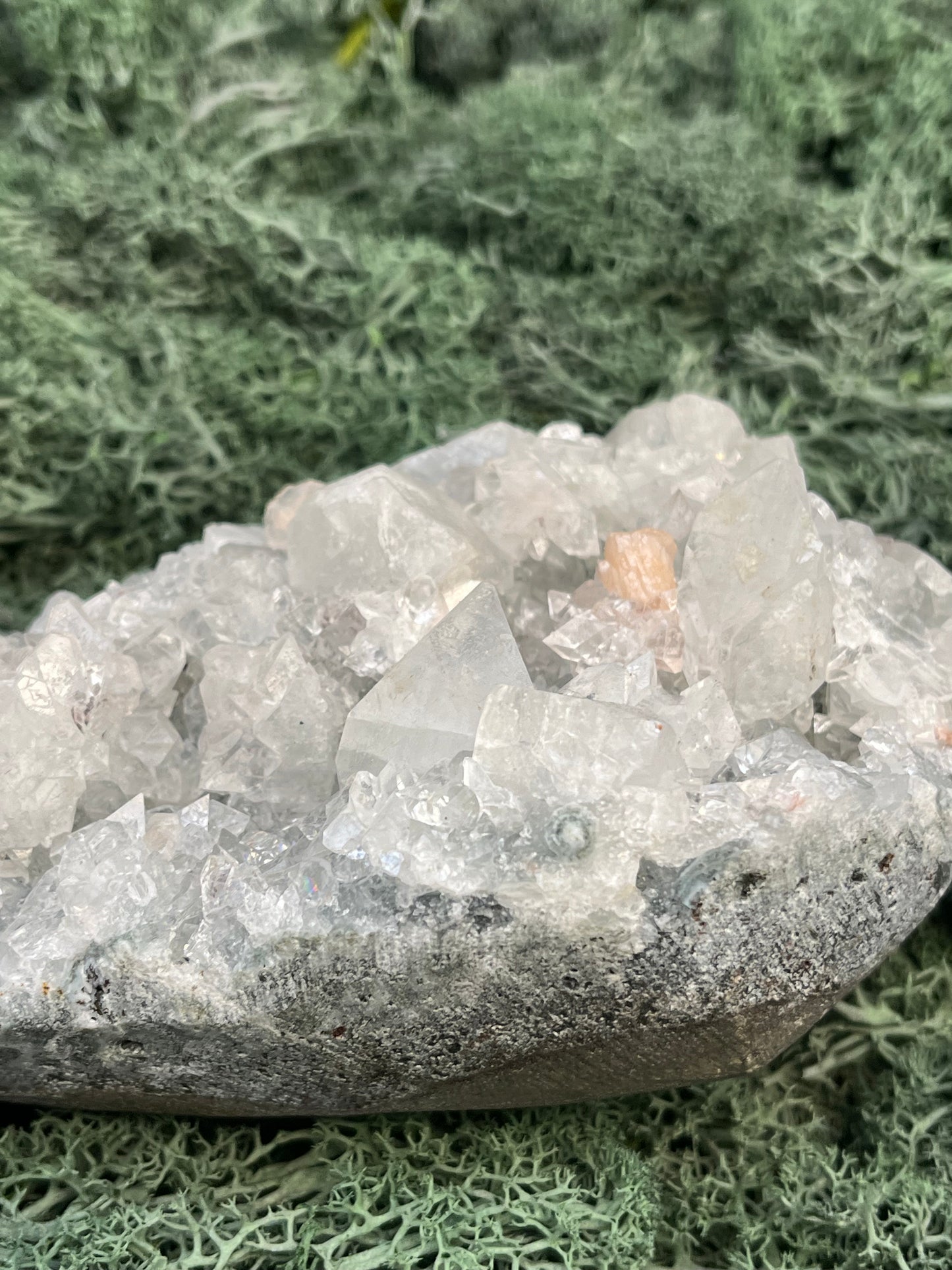 Apophyllit Stilbit Cluster aus Indien (696g) - crystal paradise