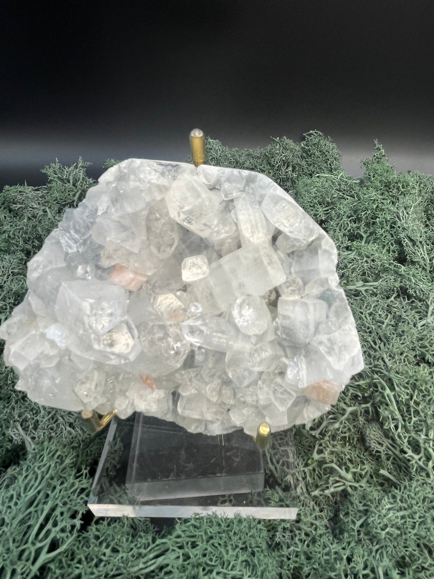 Apophyllit Stilbit Cluster aus Indien (234g) - crystal paradise