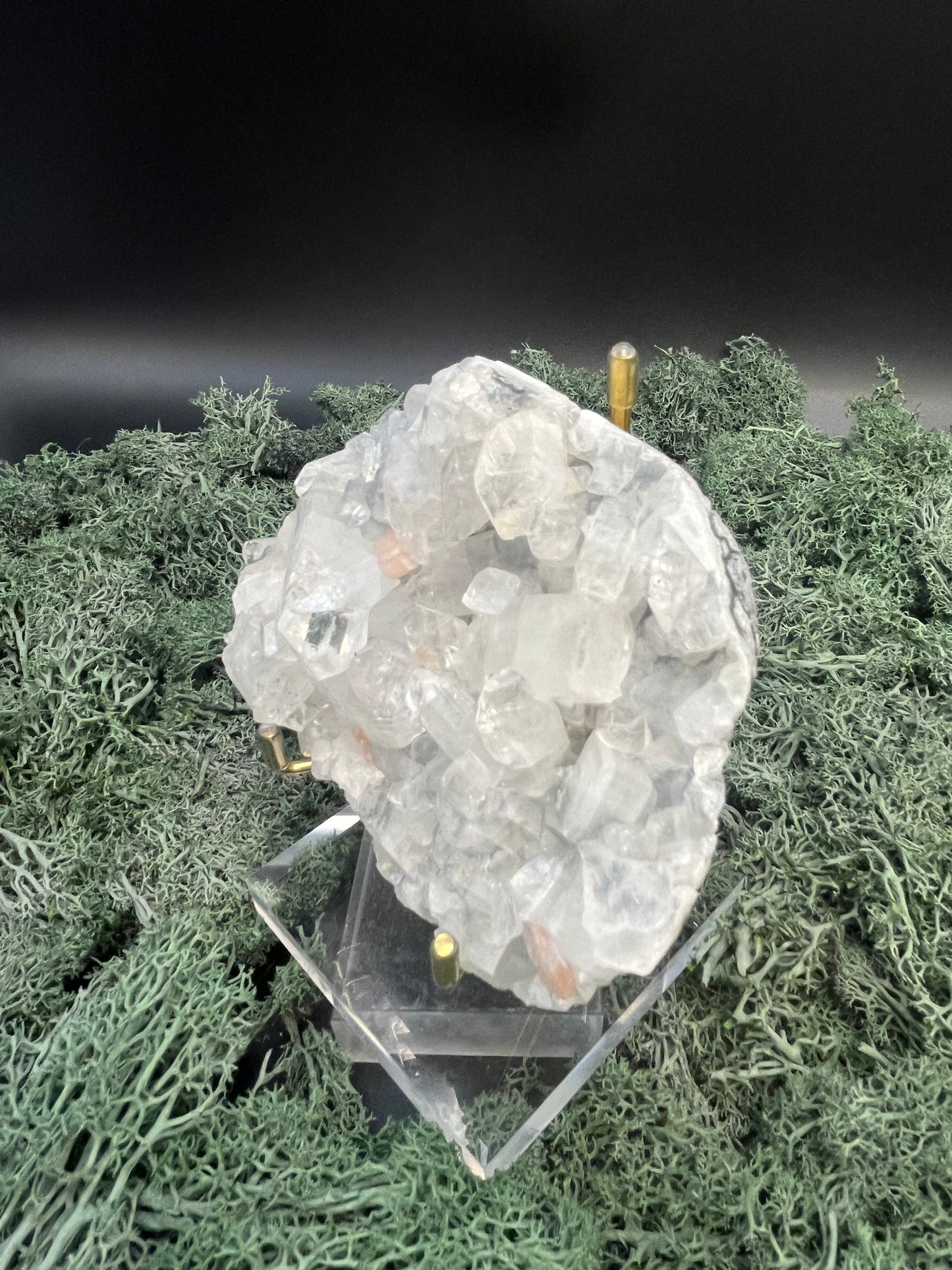 Apophyllit Stilbit Cluster aus Indien (234g) - crystal paradise