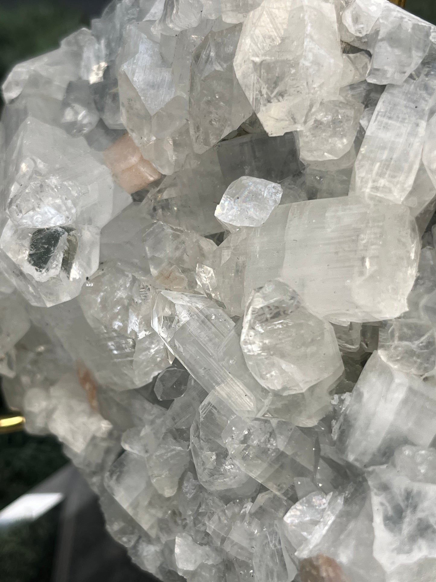 Apophyllit Stilbit Cluster aus Indien (234g) - crystal paradise