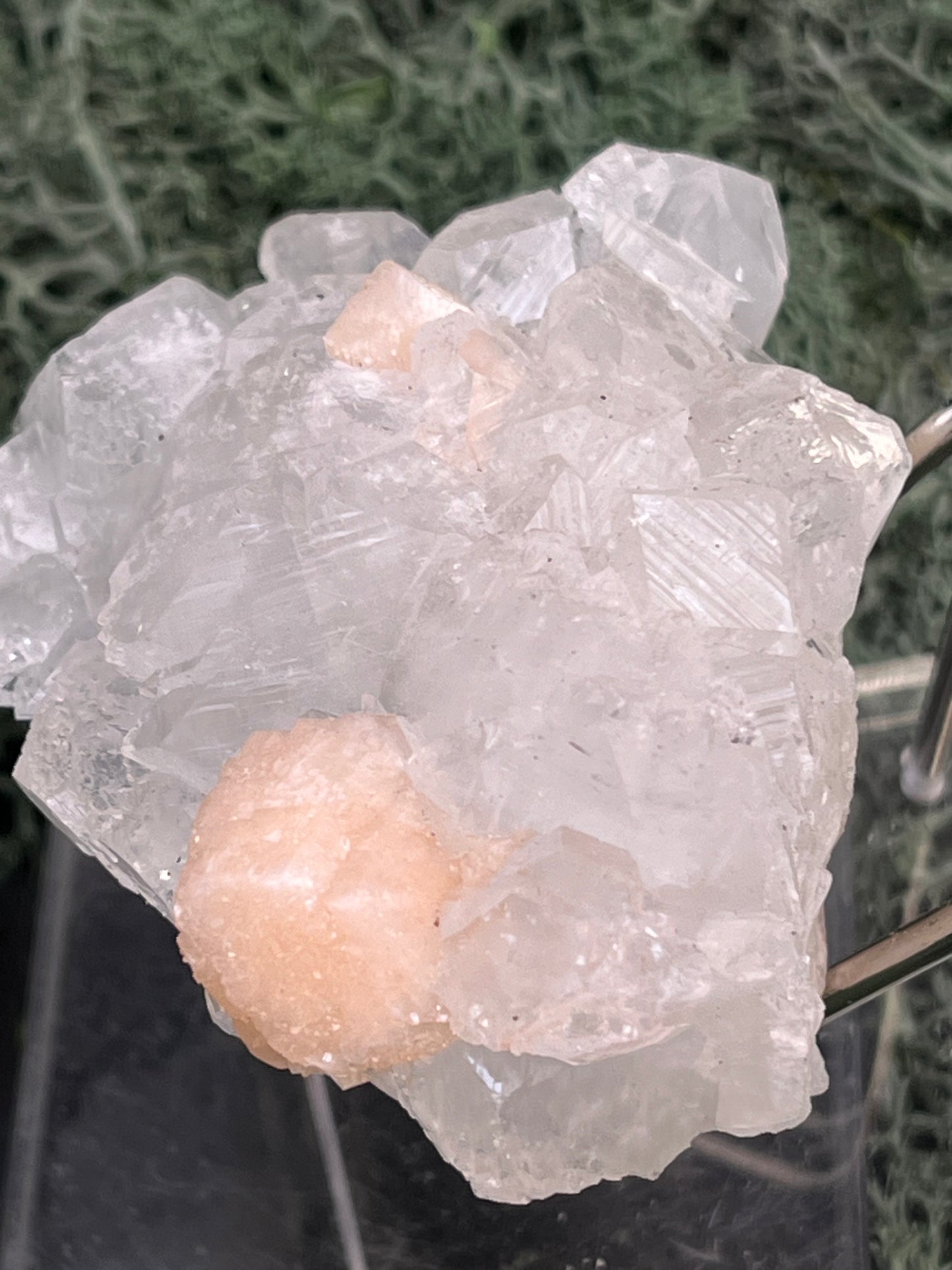 Apophyllit Stilbit Cluster aus Indien (96g) - crystal paradise