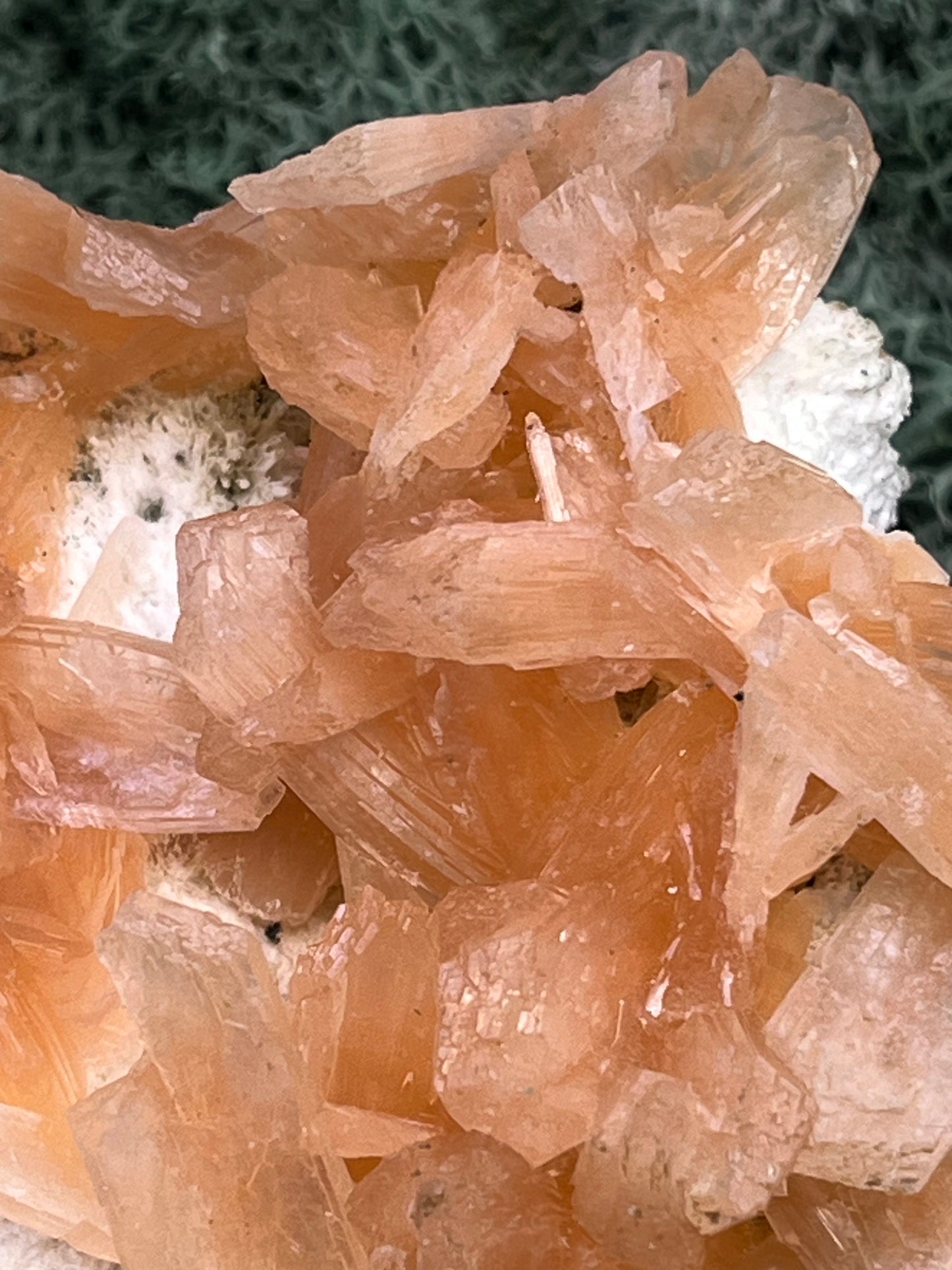 Stilbit Cluster Handstufe auf Zeolith aus Indien (273g) - viele grosse Kristalle - crystal paradise
