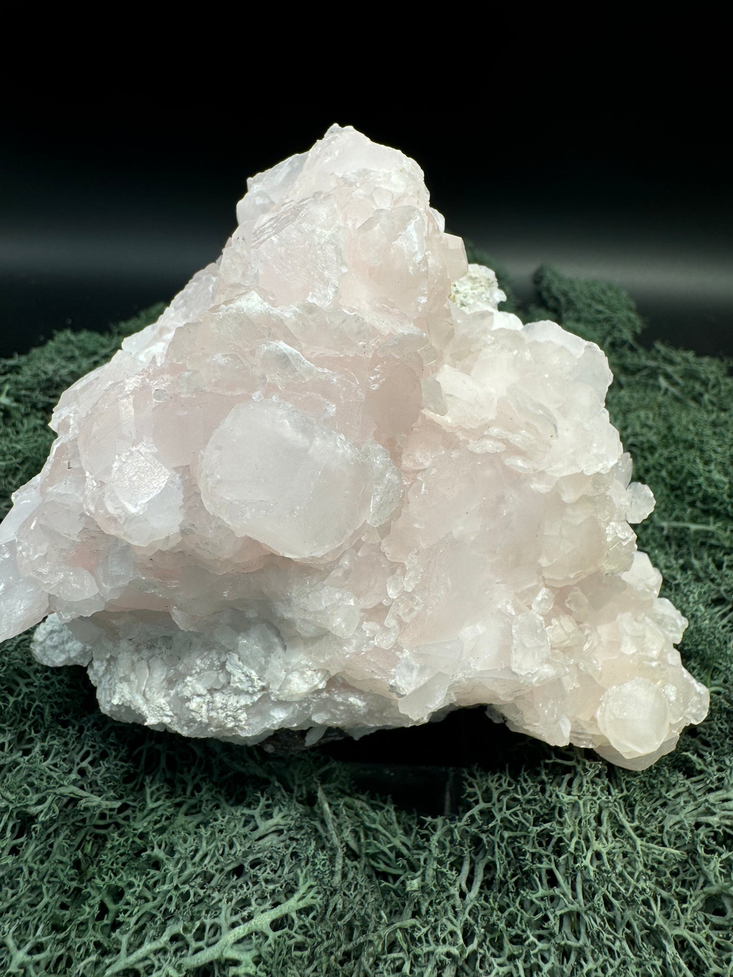 Pink Calcit Großstufe (UV Reaktiv) (1128g)- schöne Kristallstruktur - crystal paradise