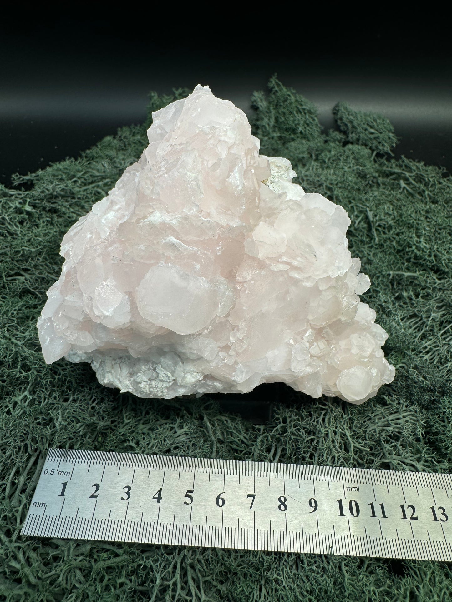 Pink Calcit Großstufe (UV Reaktiv) (1128g)- schöne Kristallstruktur - crystal paradise