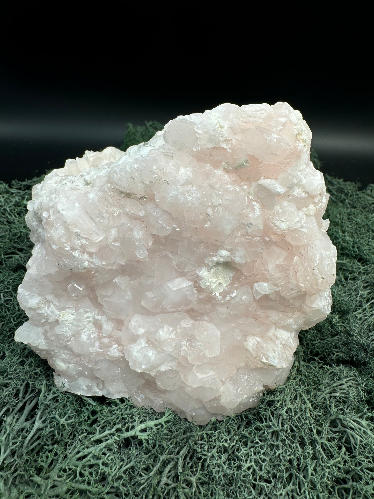 Pink Calcit Großstufe (UV Reaktiv) (1775g)- rundherum schöne Kristallstruktur - crystal paradise