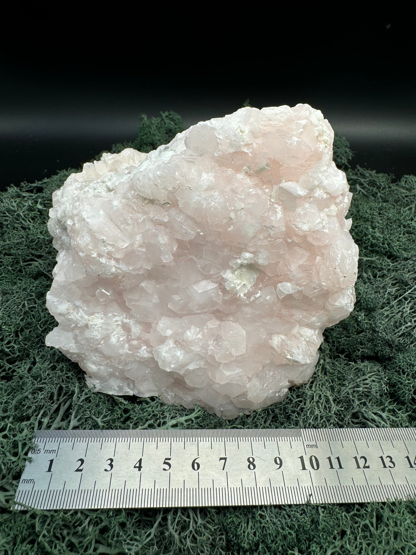 Pink Calcit Großstufe (UV Reaktiv) (1775g)- rundherum schöne Kristallstruktur - crystal paradise