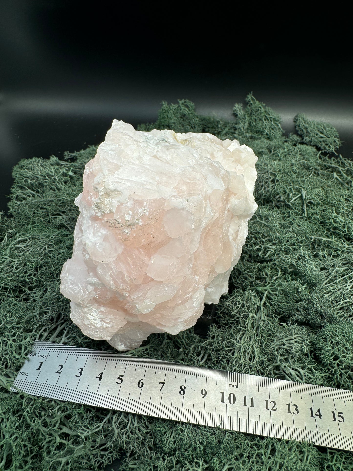 Pink Calcit Großstufe (UV Reaktiv) (1775g)- rundherum schöne Kristallstruktur - crystal paradise
