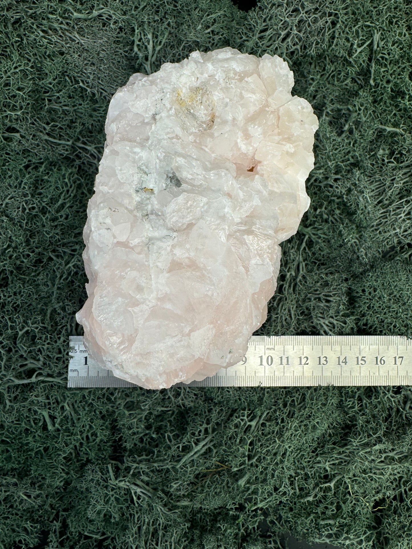 Pink Calcit Großstufe (UV Reaktiv) (1775g)- rundherum schöne Kristallstruktur - crystal paradise