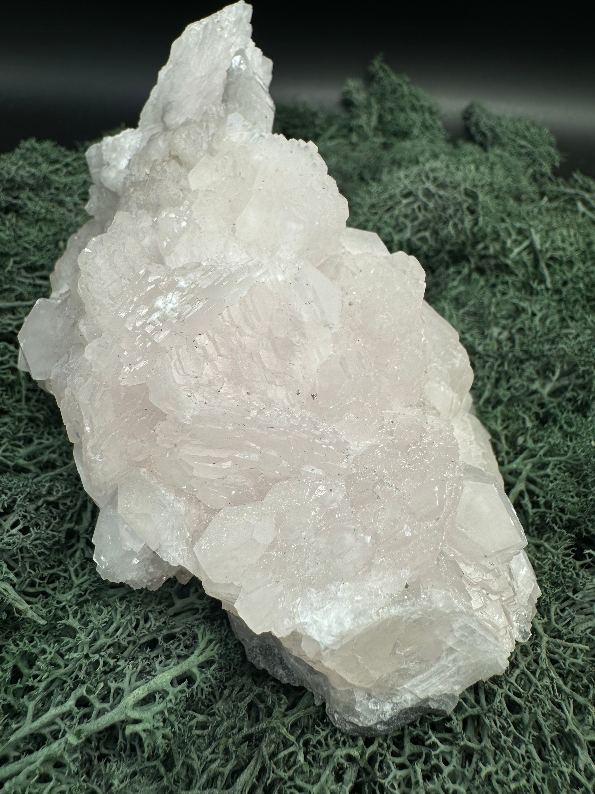 Pink Calcit Großstufe (UV Reaktiv) (1023g)-  schöne Kristallstruktur - crystal paradise