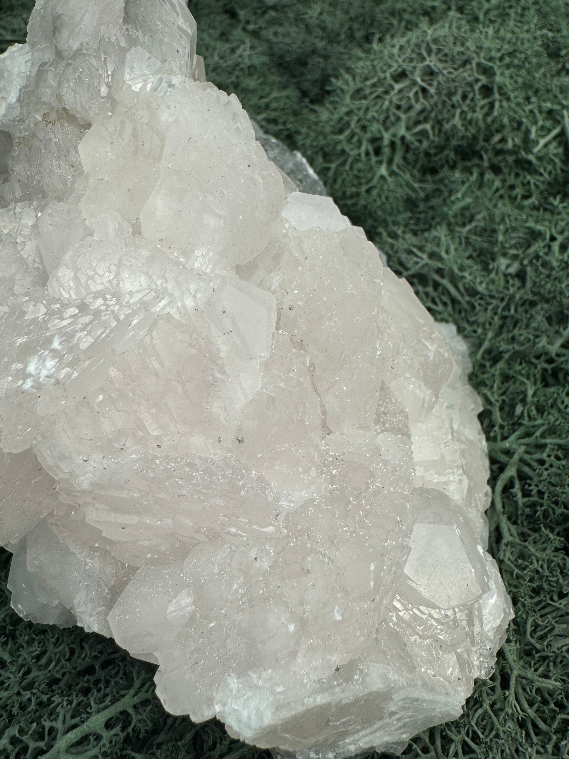 Pink Calcit Großstufe (UV Reaktiv) (1023g)-  schöne Kristallstruktur - crystal paradise