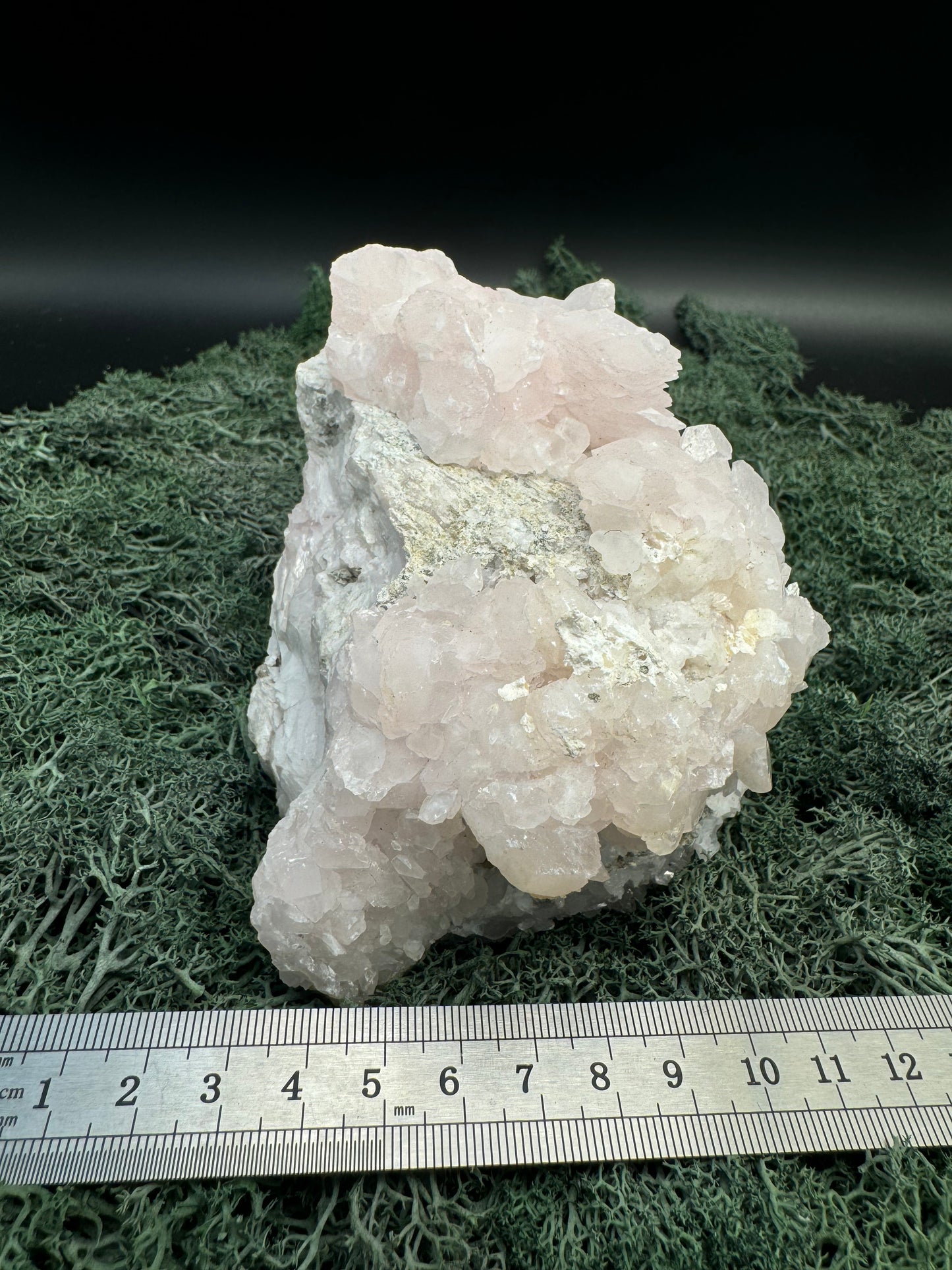 Pink Calcit Großstufe (UV Reaktiv) (80g)- schöne Kristallstruktur - crystal paradise