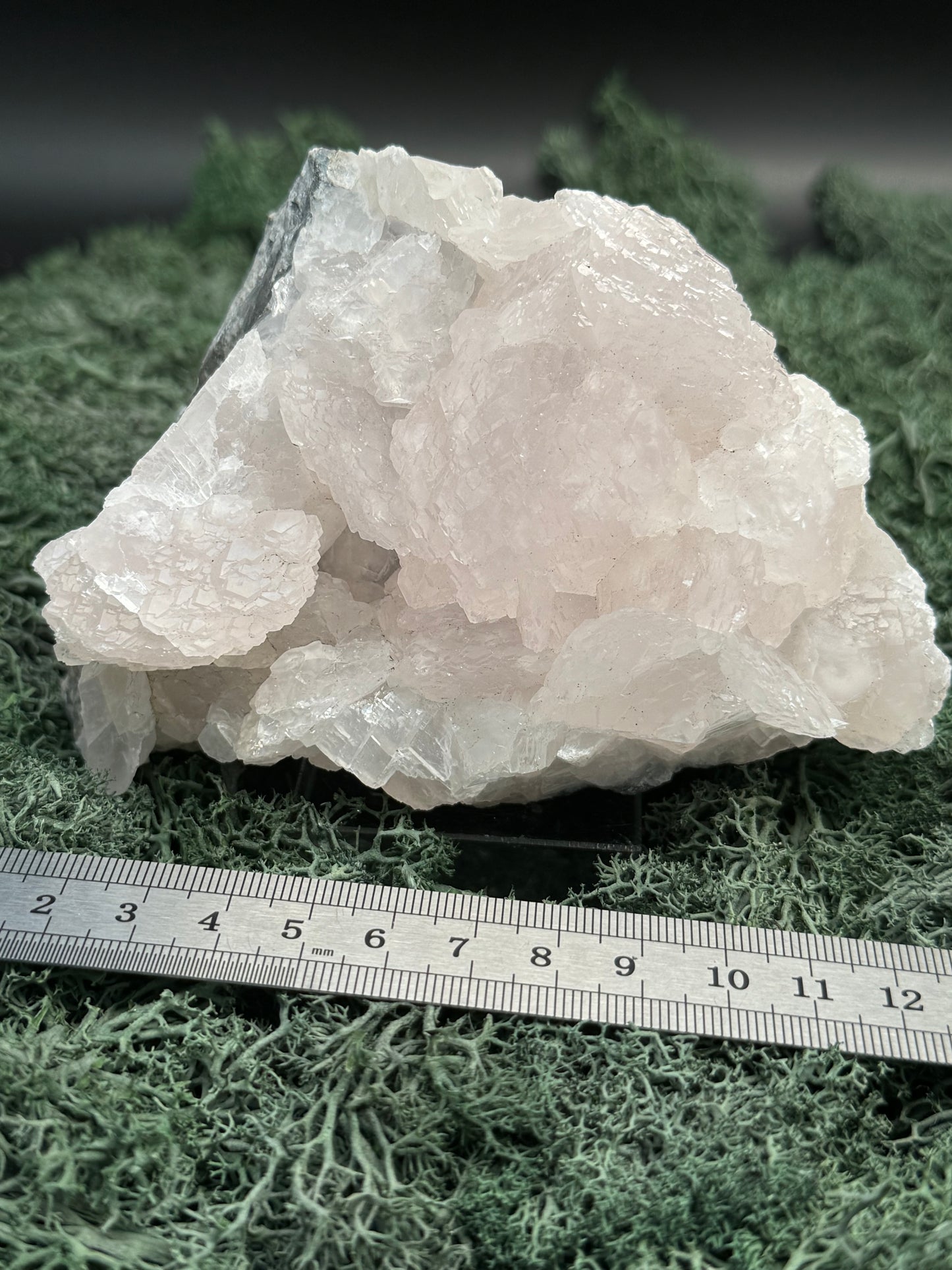 Pink Calcit Großstufe (UV Reaktiv) (972g)- schöne Kristallstruktur - crystal paradise