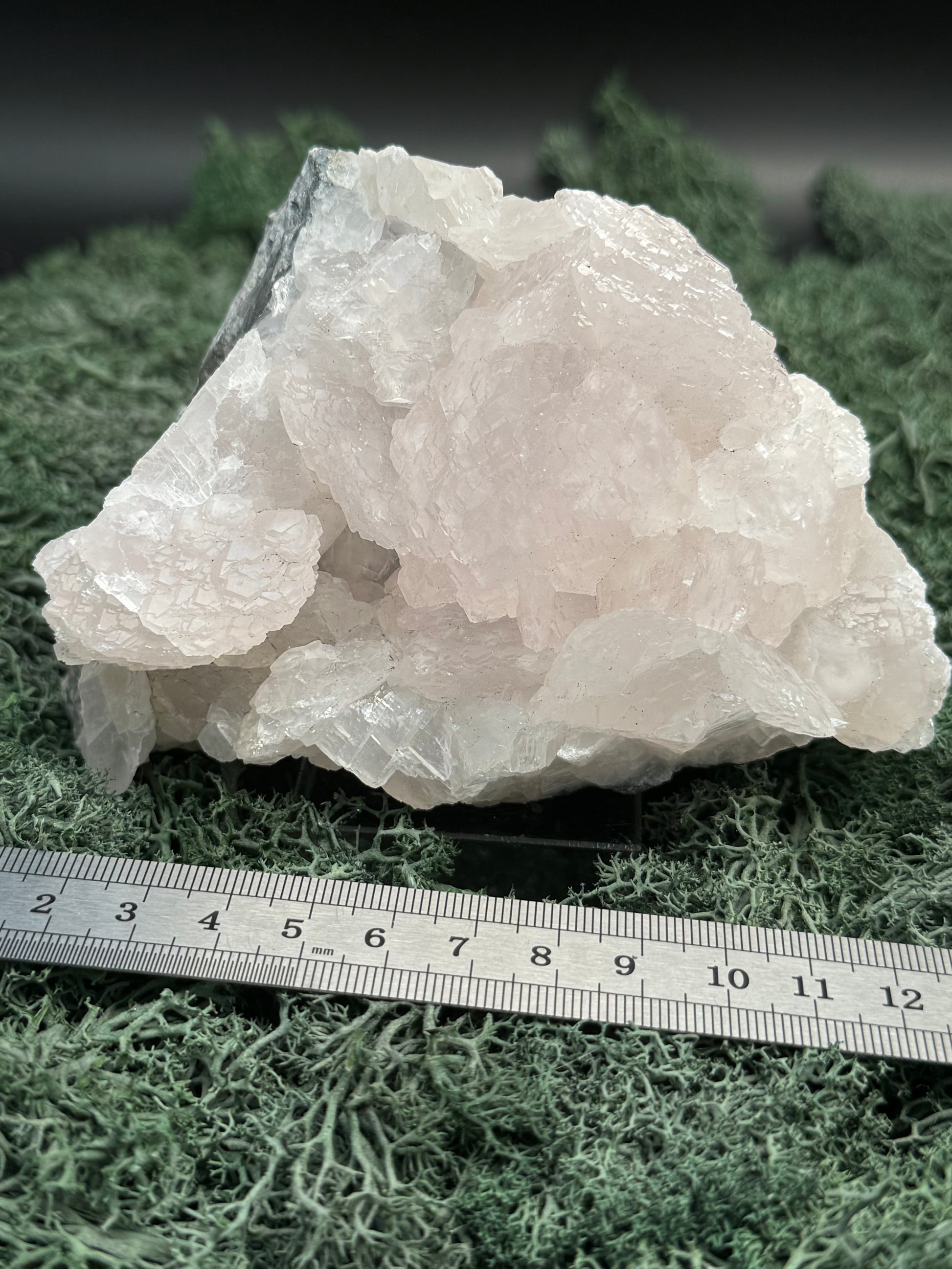 Pink Calcit Großstufe (UV Reaktiv) (972g)-  schöne Kristallstruktur - crystal paradise