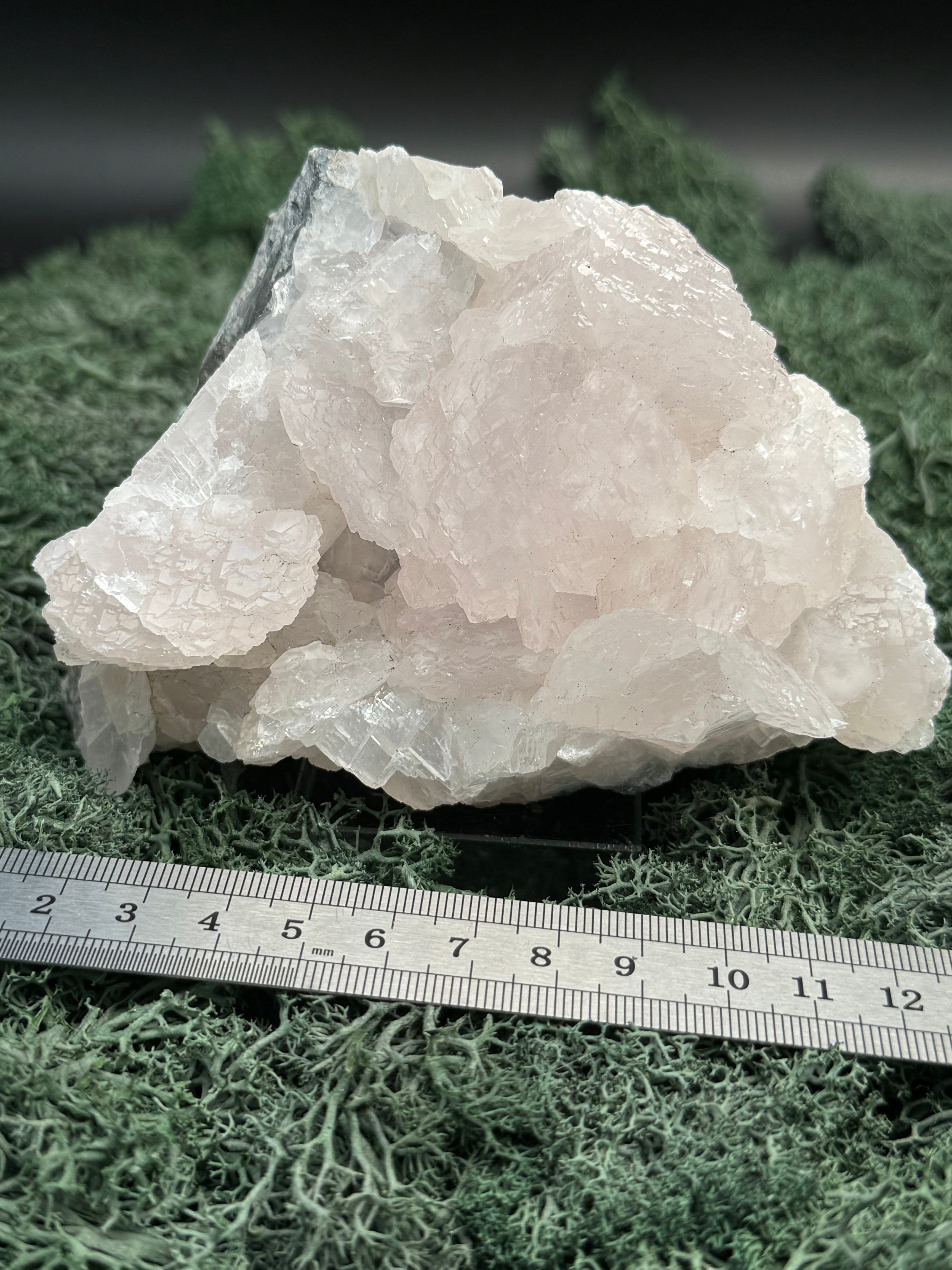 Pink Calcit Großstufe (UV Reaktiv) (972g)- schöne Kristallstruktur - crystal paradise