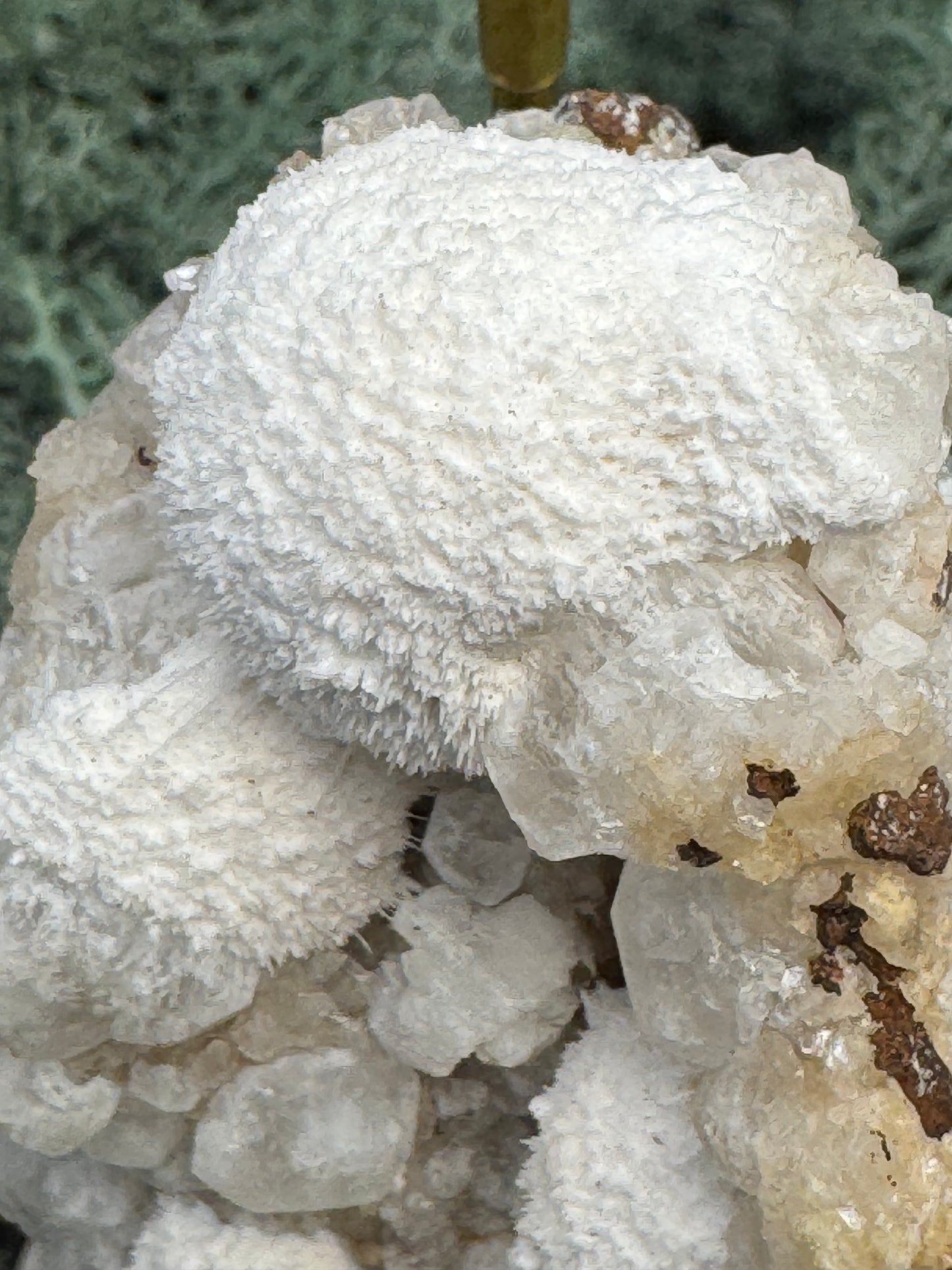 Okenit auf Apophyllit Cluster (Stufe) aus Indien (189g) - schöne Okenit Kristalle - crystal paradise