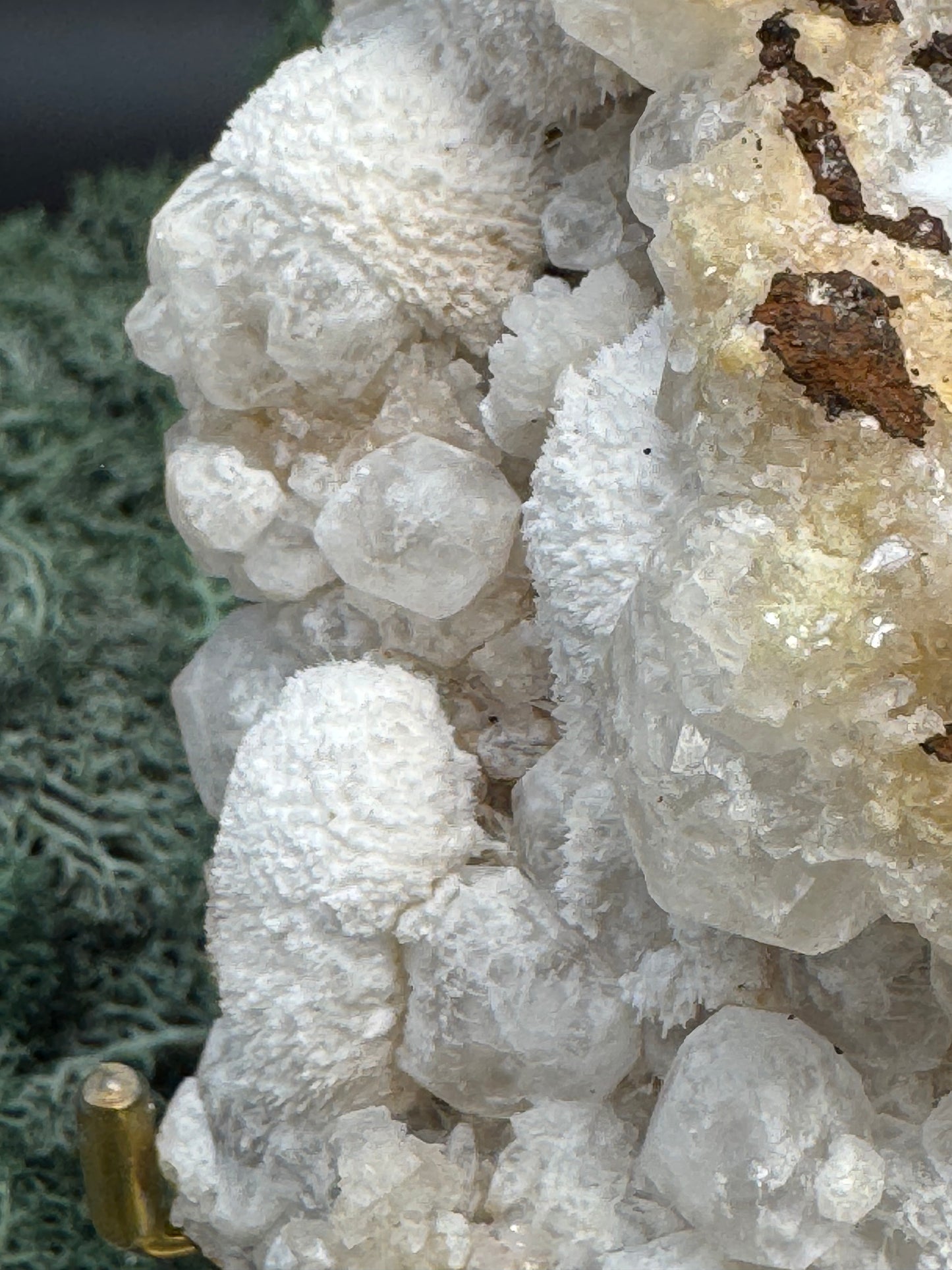 Okenit auf Apophyllit Cluster (Stufe) aus Indien (189g) - schöne Okenit Kristalle - crystal paradise