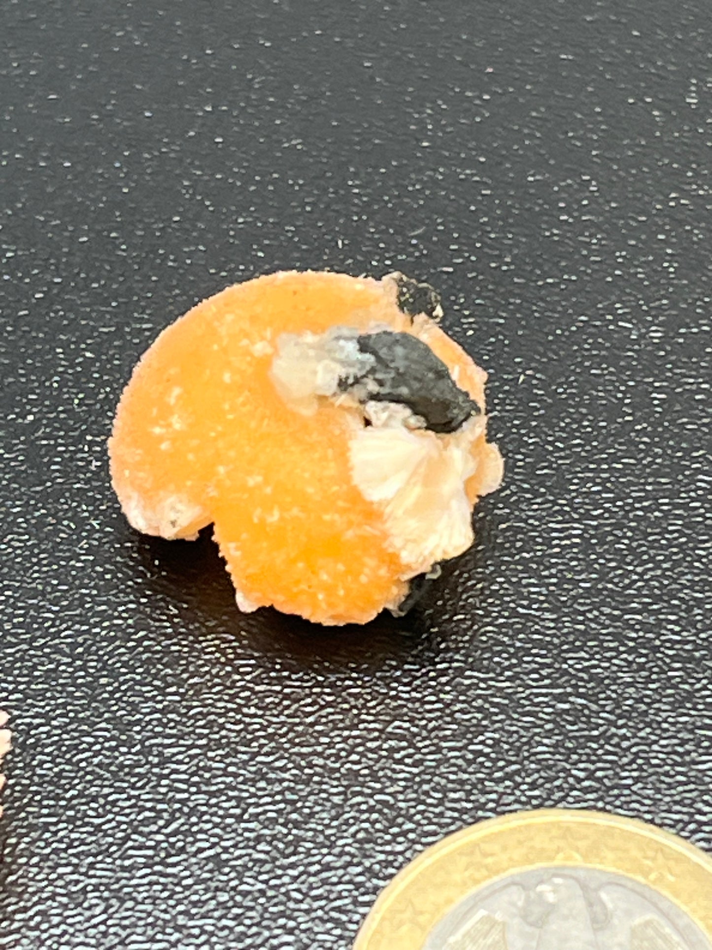 Thomsonit aus Pakistan kleine Stufe (Kugel) - 1-Stück - leutende orange Farbe - crystal paradise