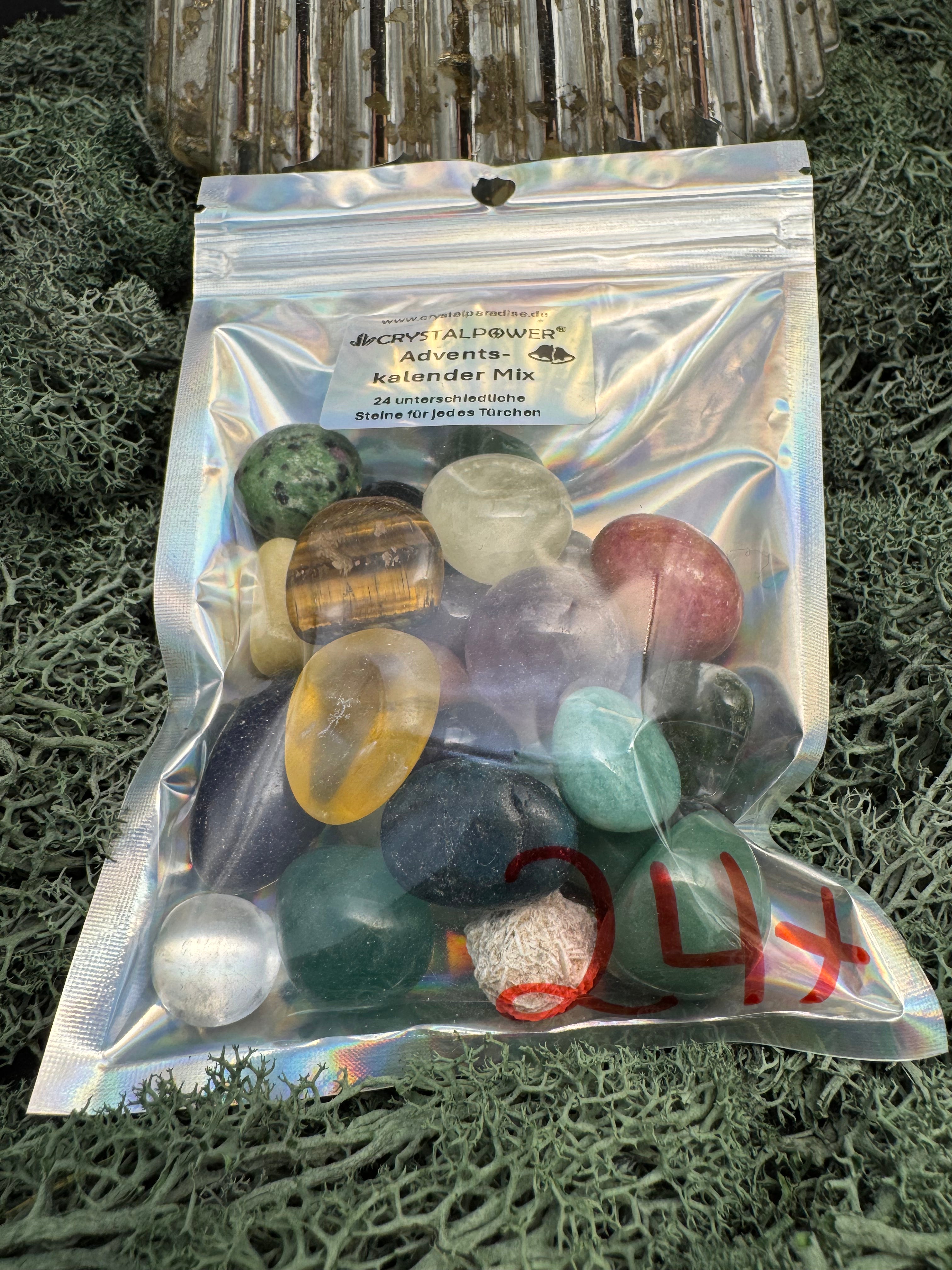 Adventskalender Crystal Mix - 24 Steine - einer für jedes Türchen - crystal paradise