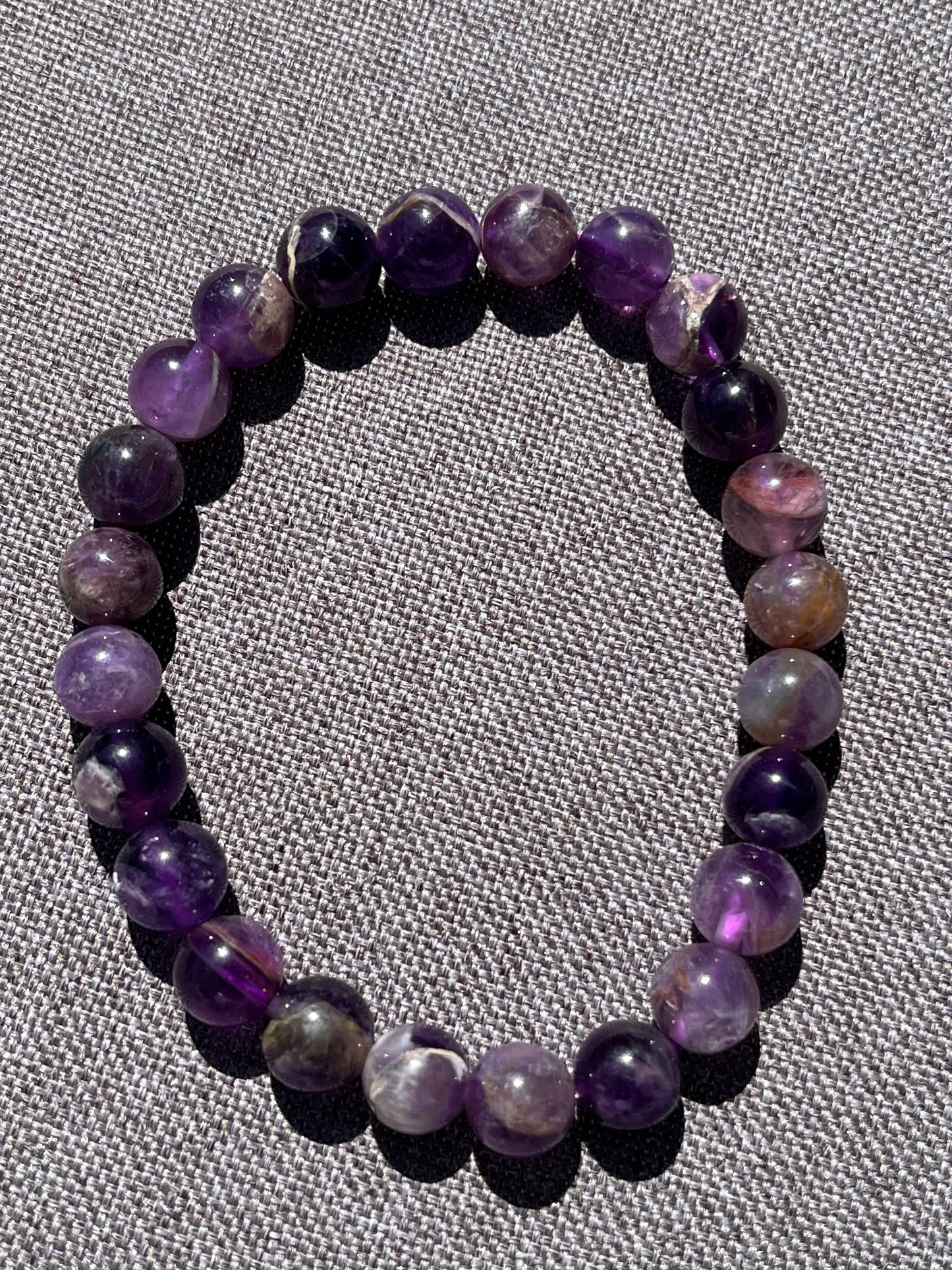 Armband aus Amethyst-Perlen 8 mm - 1 Stück - crystal paradise