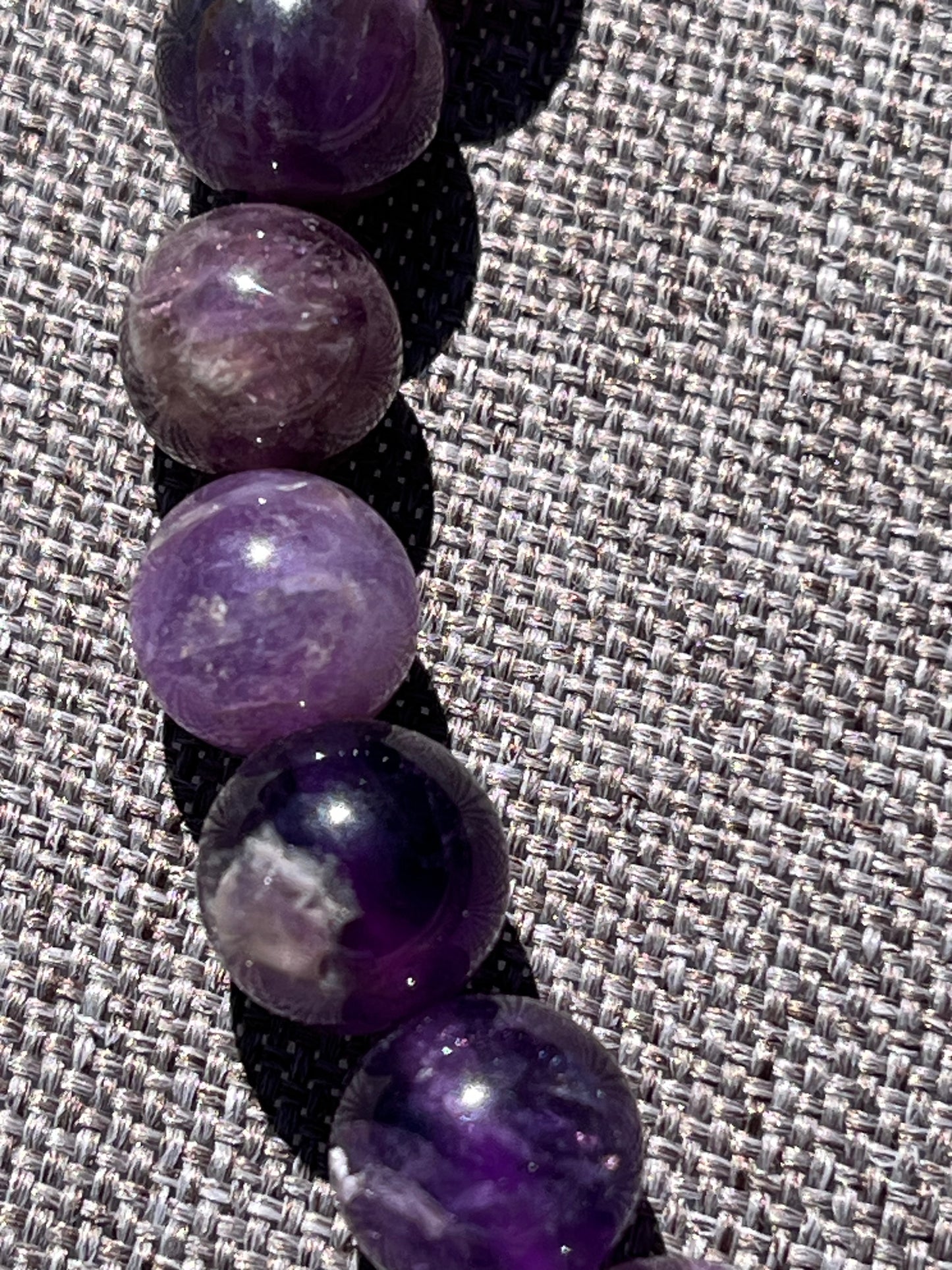 Armband aus Amethyst-Perlen 8 mm - 1 Stück - crystal paradise