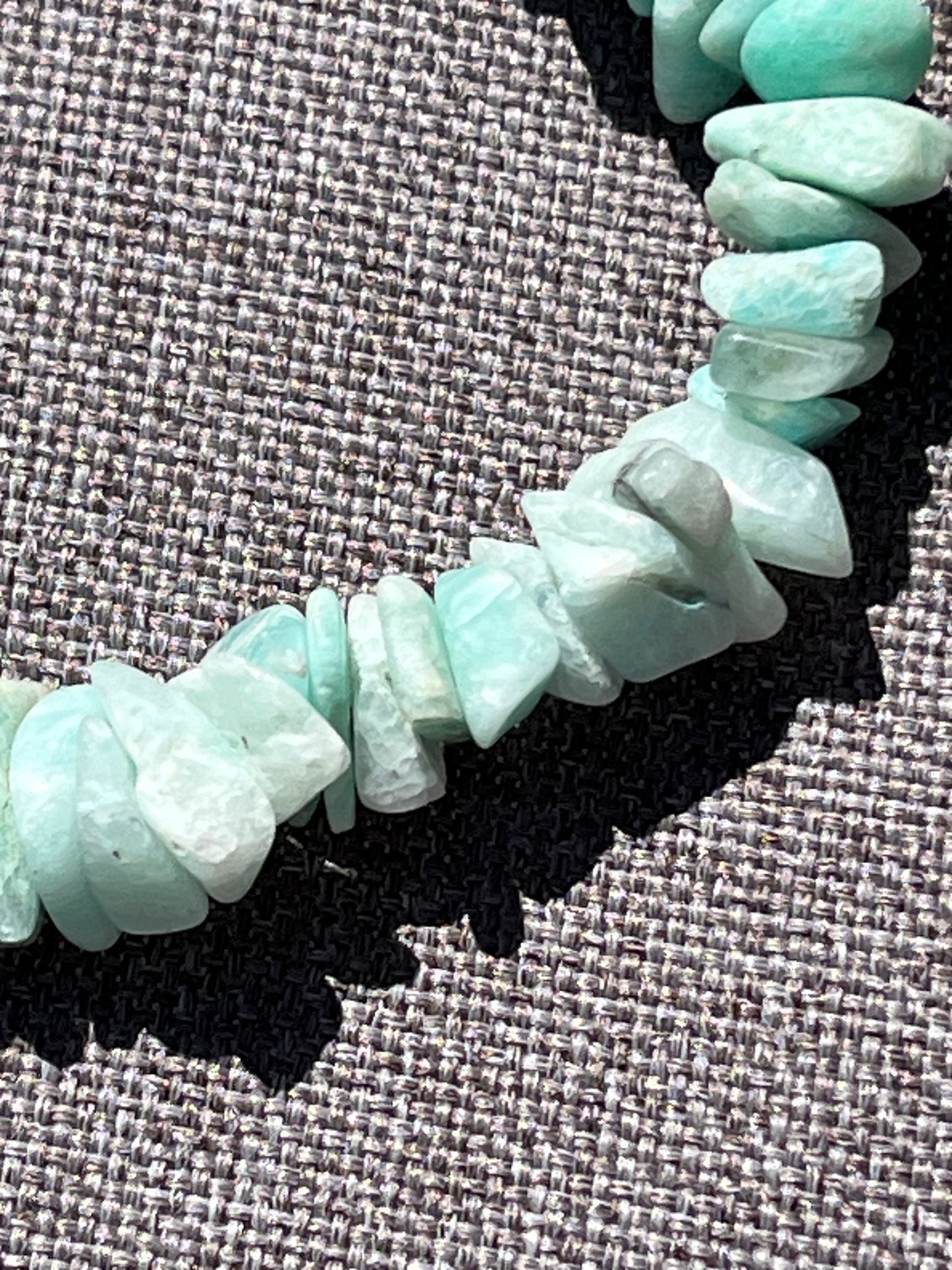 Armband aus Amazonit-Chipstone-Perlen - 10 Stück - crystal paradise