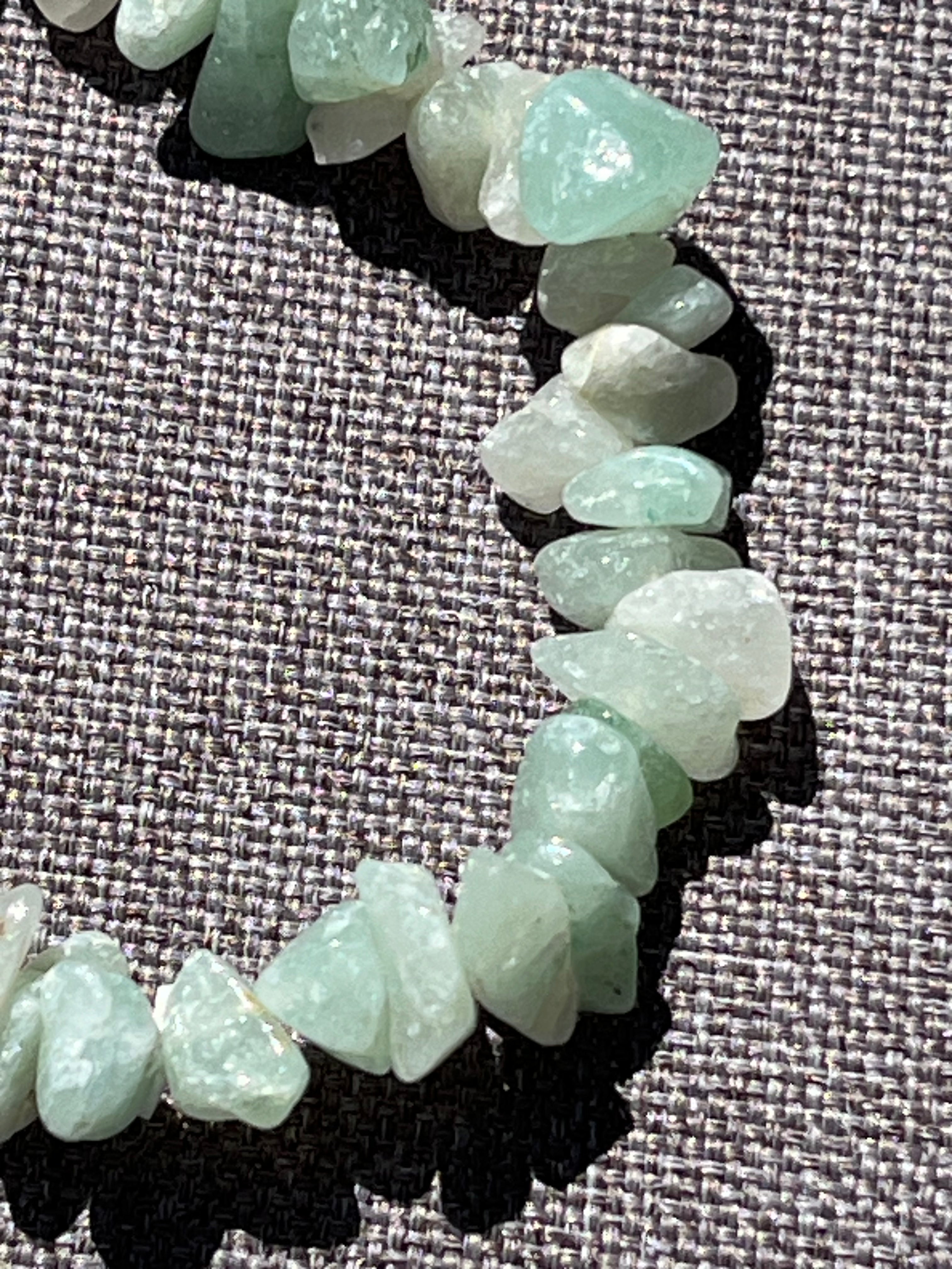 Armband aus Moosachat-Chipstone-Perlen - 10 Stück - crystal paradise