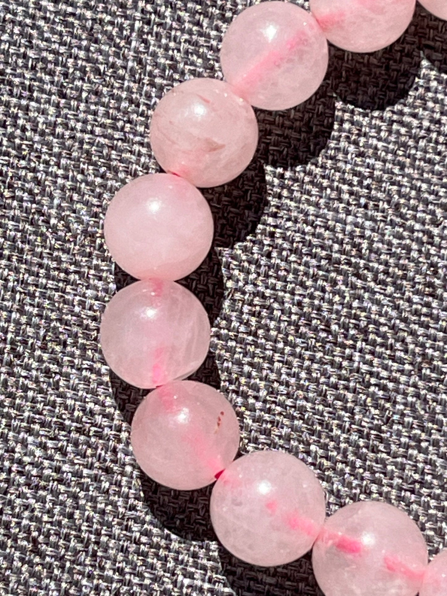 Armband aus Rosenquarz-Perlen 8 mm - 1 Stück - crystal paradise