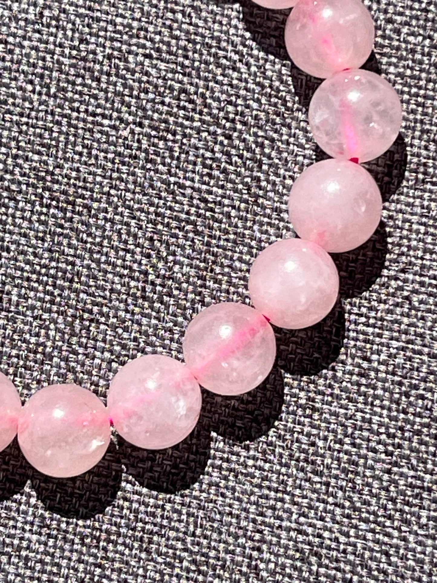Armband aus Rosenquarz-Perlen 8 mm - 1 Stück - crystal paradise