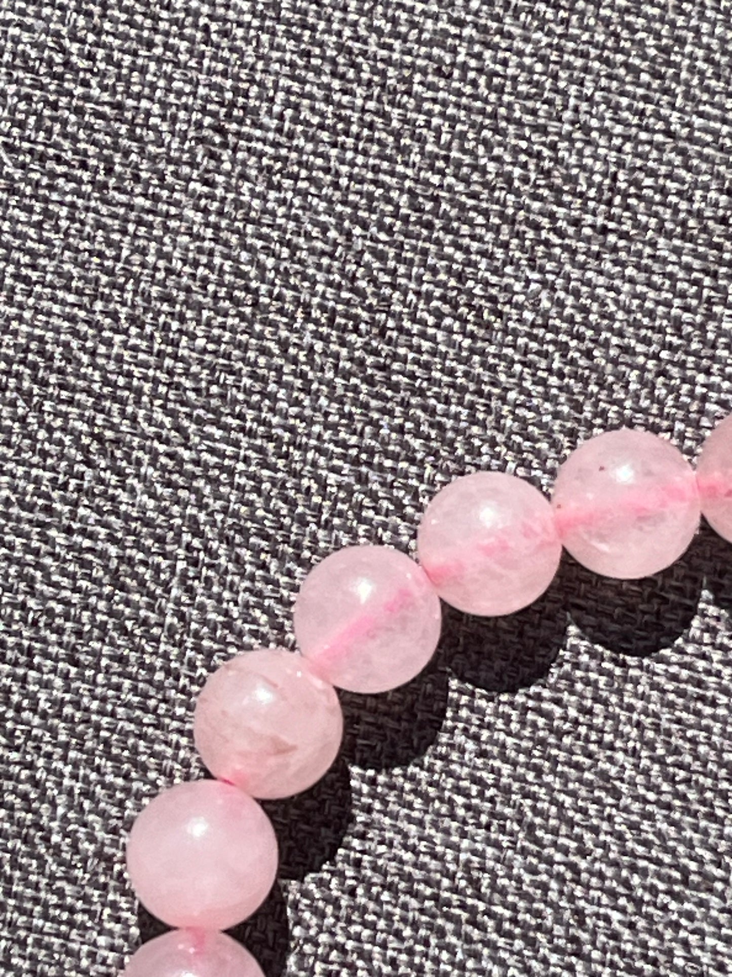 Armband aus Rosenquarz-Perlen 8 mm - 1 Stück - crystal paradise