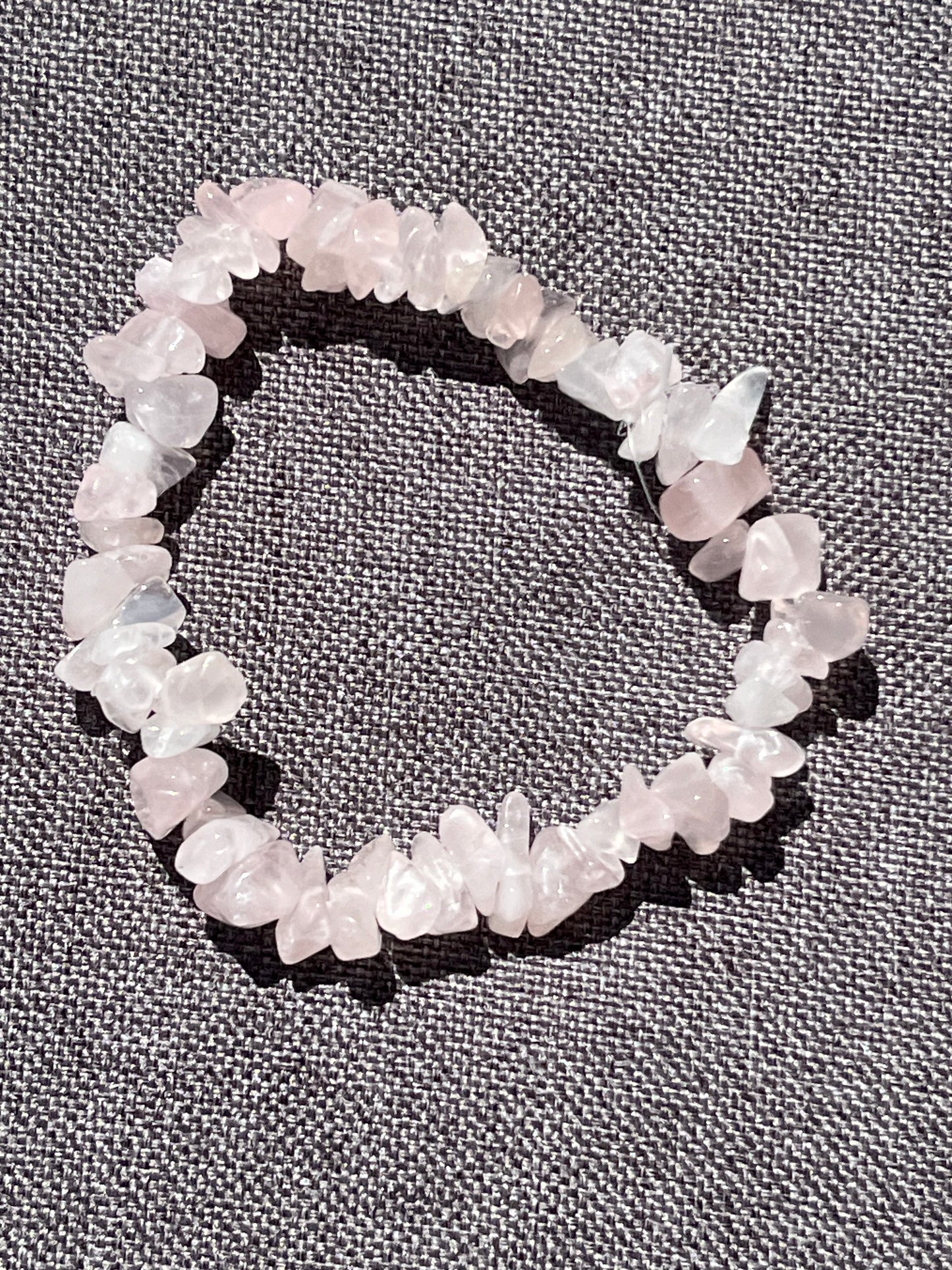 Armband aus Rosenquarz-Chipstone-Perlen - 10 Stück - crystal paradise