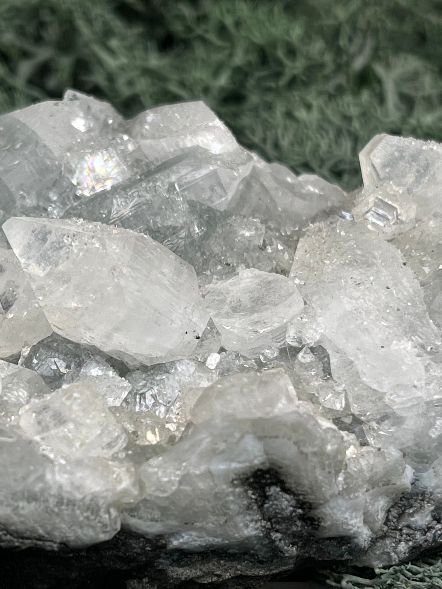 Apophyllit Handstufe aus Indien (367g) - schöne grosse Kristalle - crystal paradise
