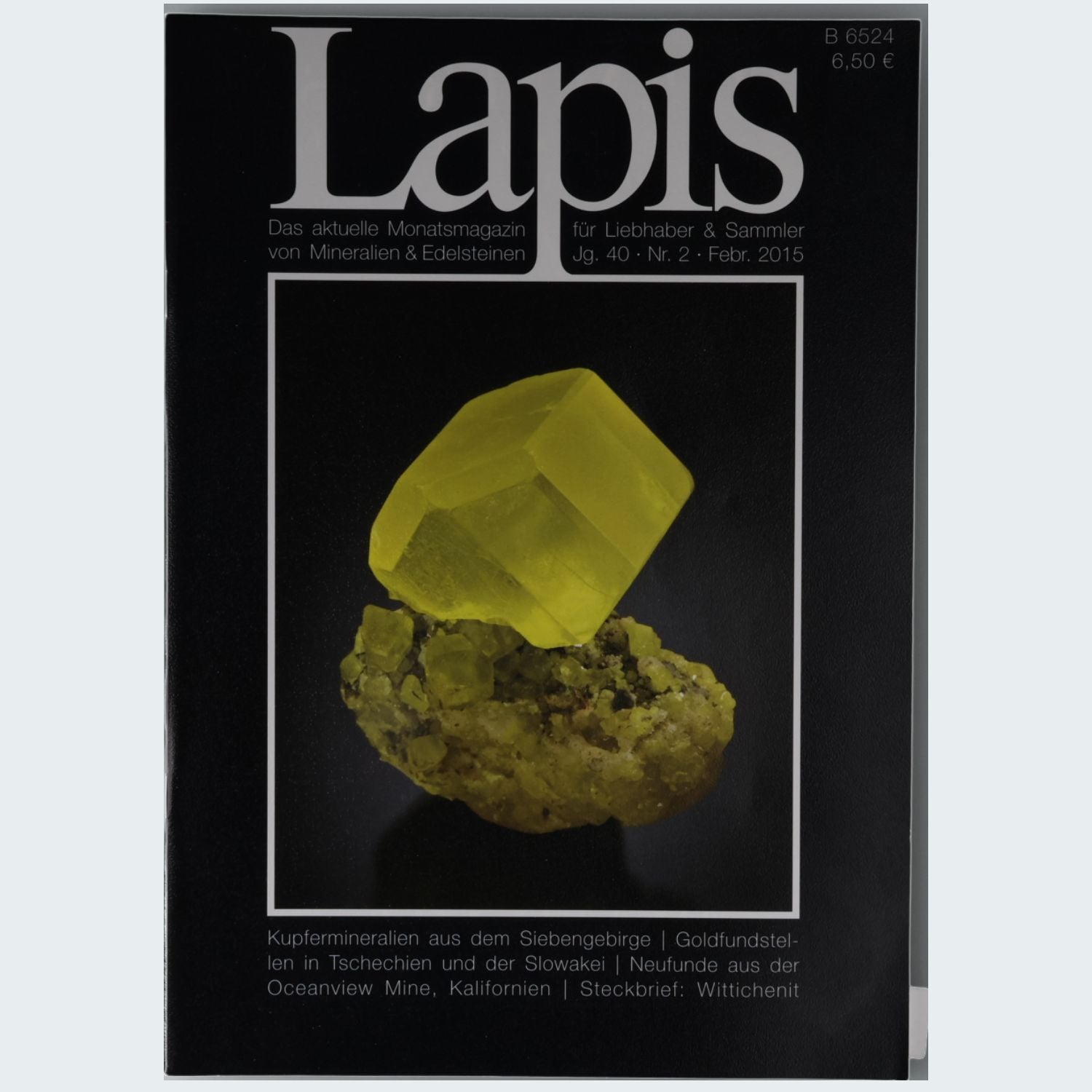 Lapis Mineralien Magazin — Jahrgang 2015 (Jg. 40)