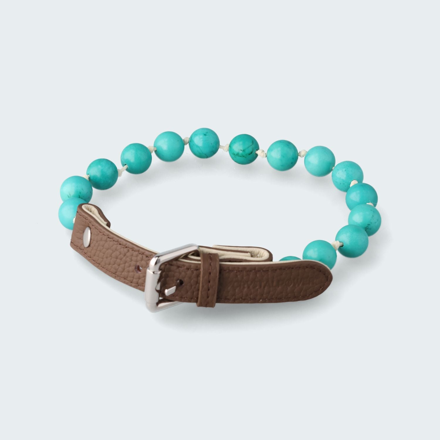 Türkis–unterstützt Kraft, Ausdauer und Widerstandskraft- Hundehalsband crystalpower®