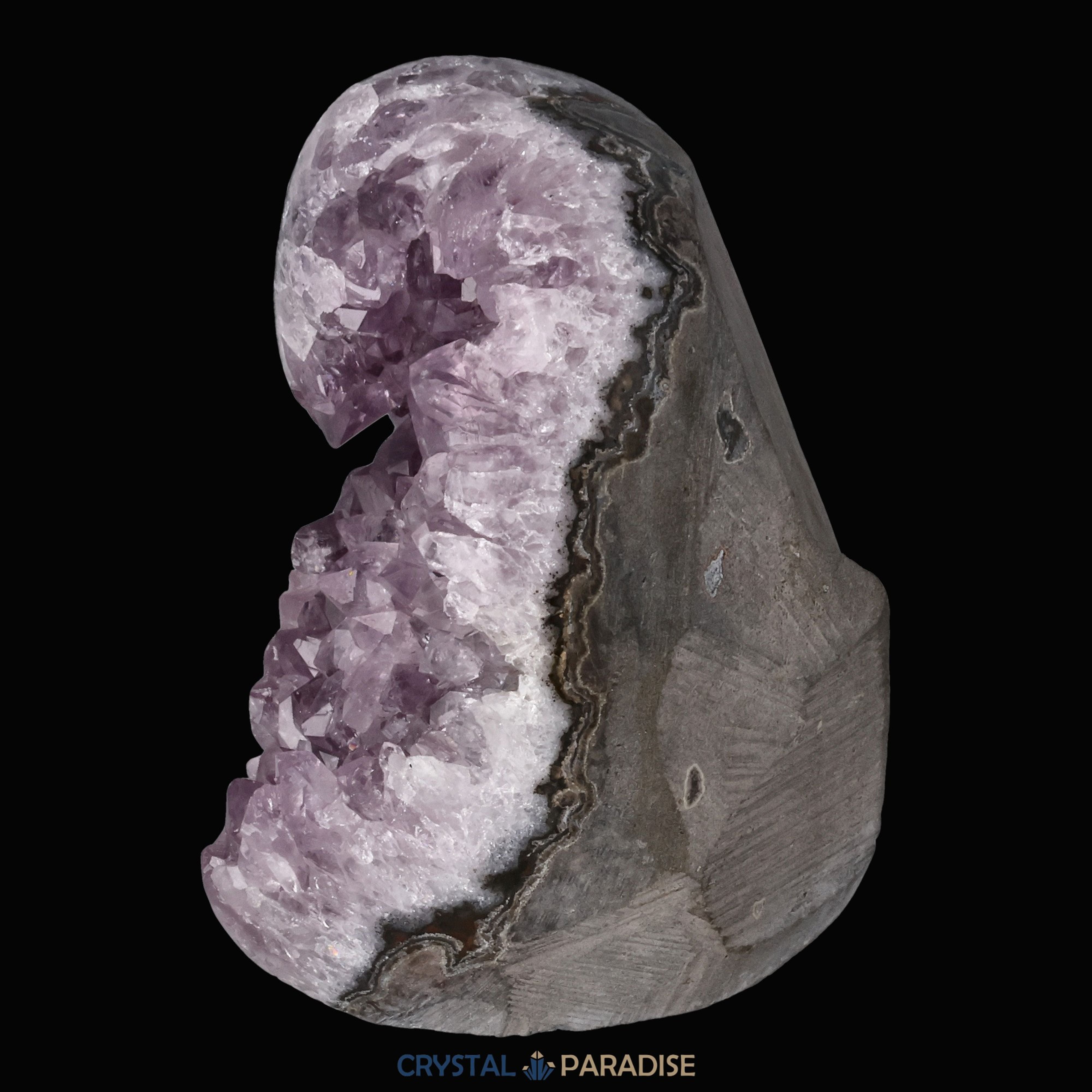 Achatisierter Amethyst Druse aus Uruguay (308g) – Ansicht 6